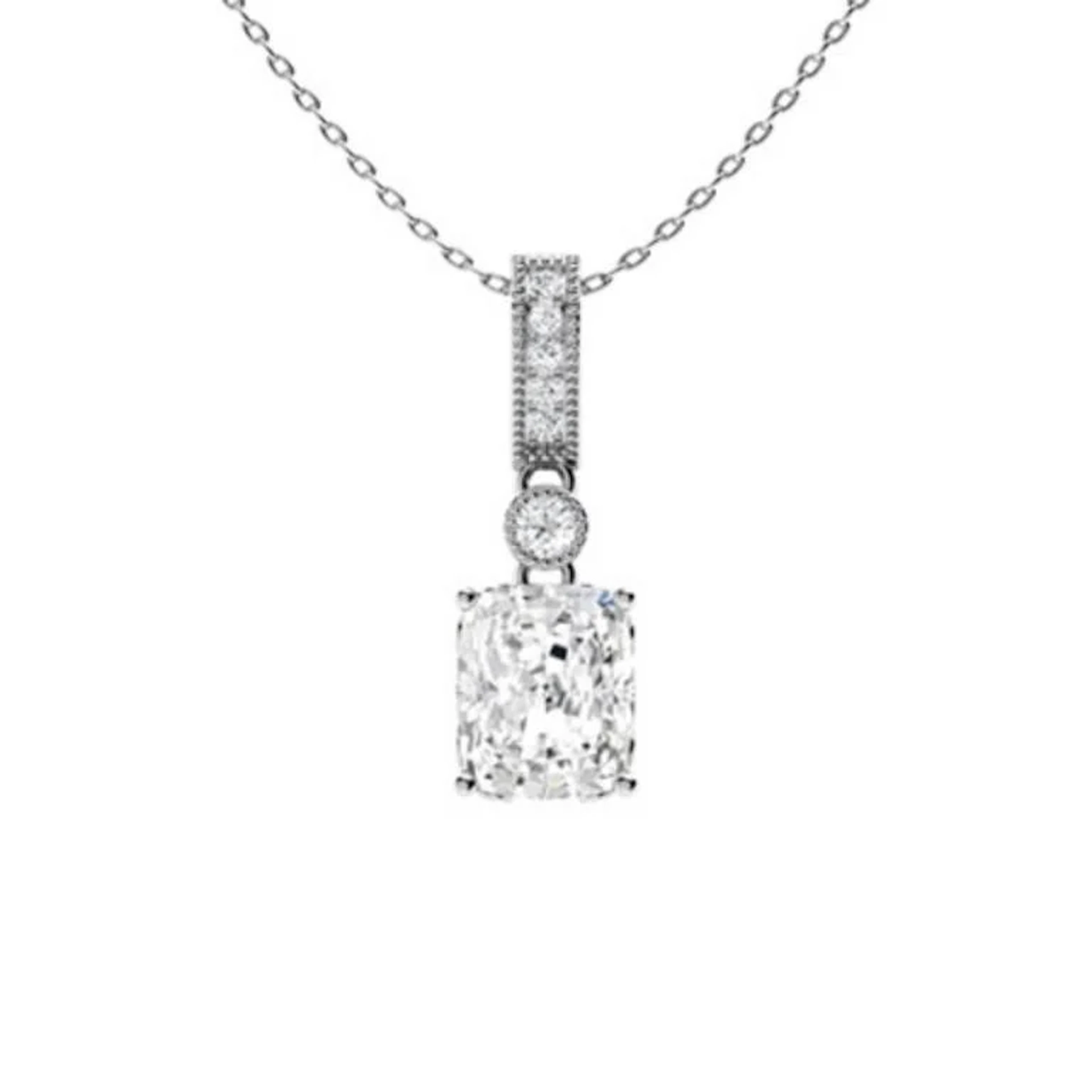 Gold & White Diamonds 2 Cts Necklace - E/VVS