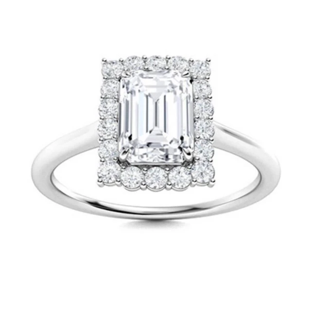 Gold & Brilliant White Diamond 2.50 Cts Ring - E/V