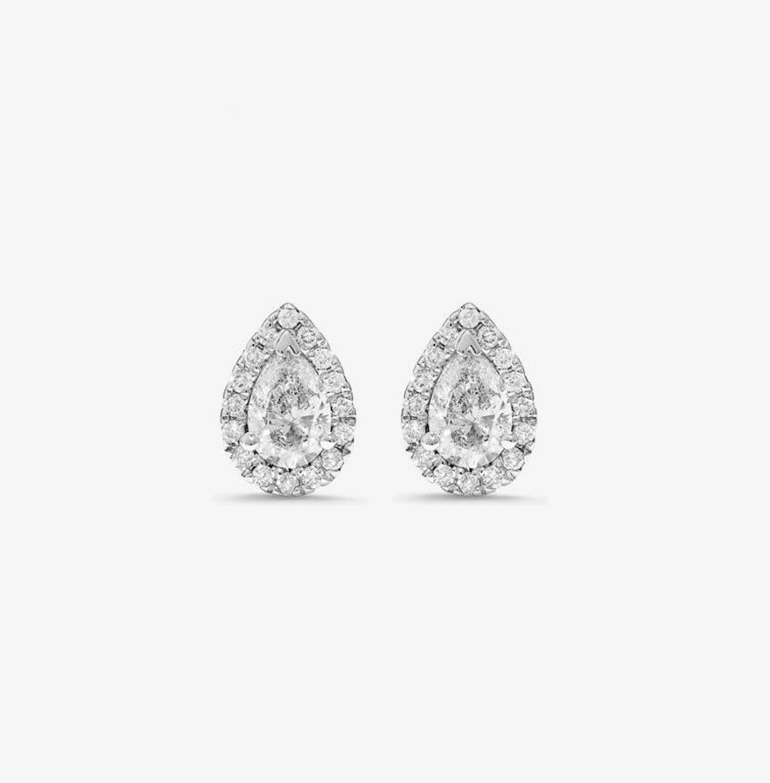 Gold & White Diamond 5.00 Cts Earrings