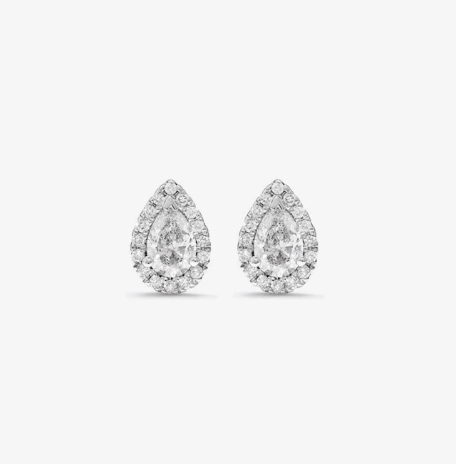 Gold & White Diamond 5.00 Cts Earrings