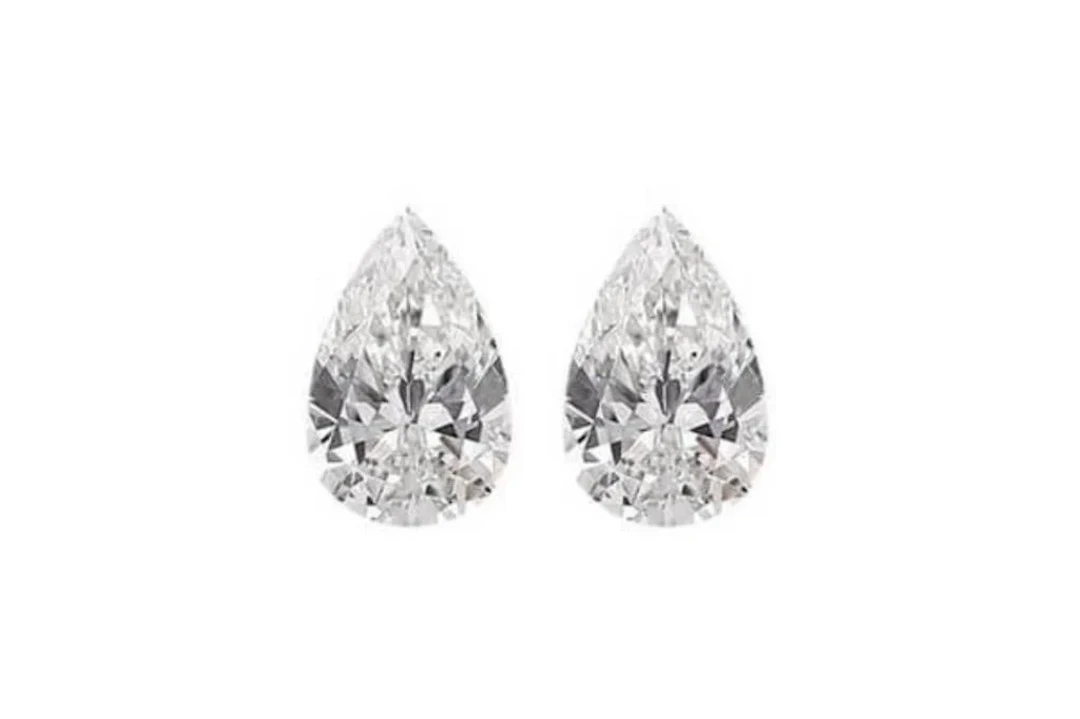 Lab Pear Shape Diamond Pair 4.00 Cts - E/VVS