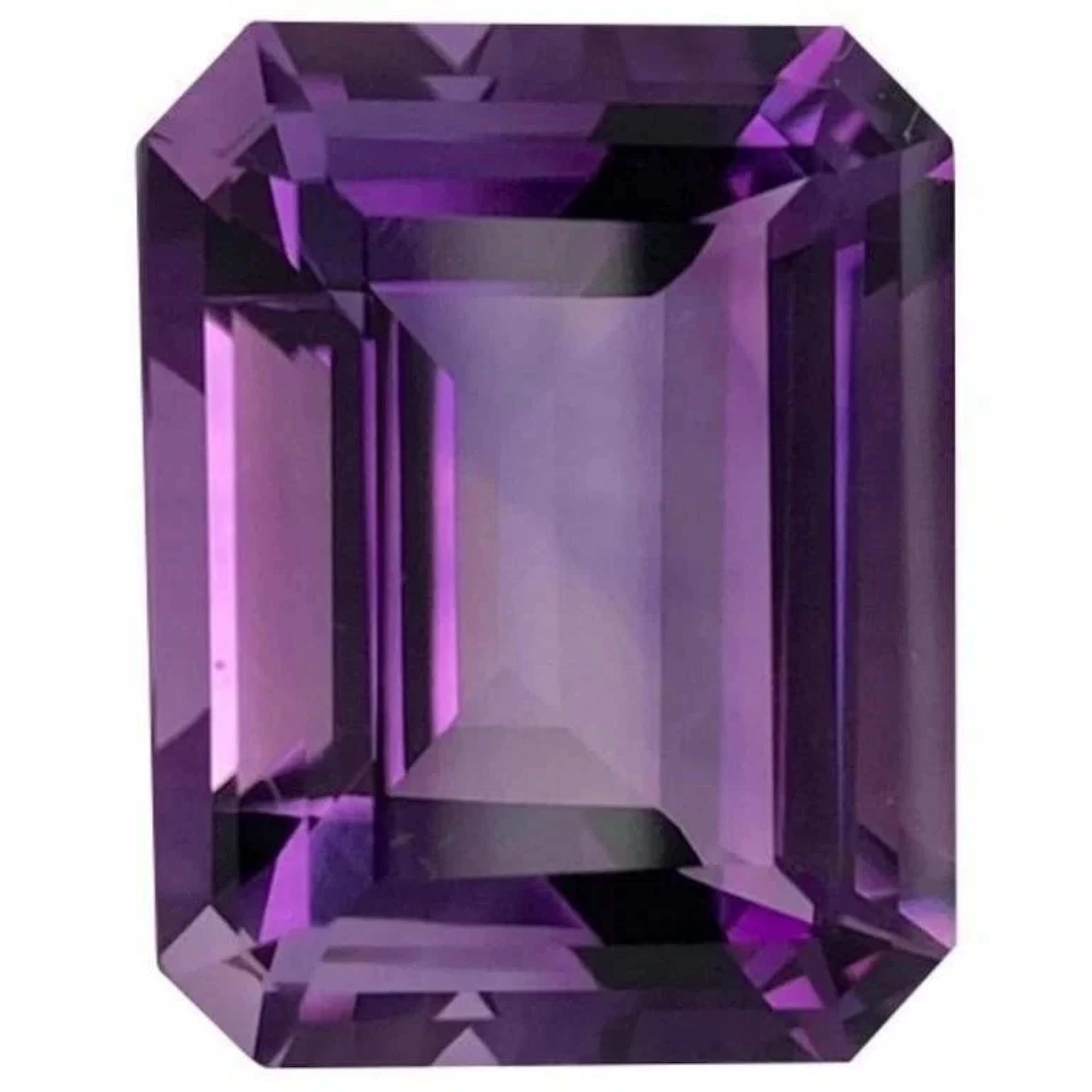 Lab Created Purple Octagon Amethyst - VVS