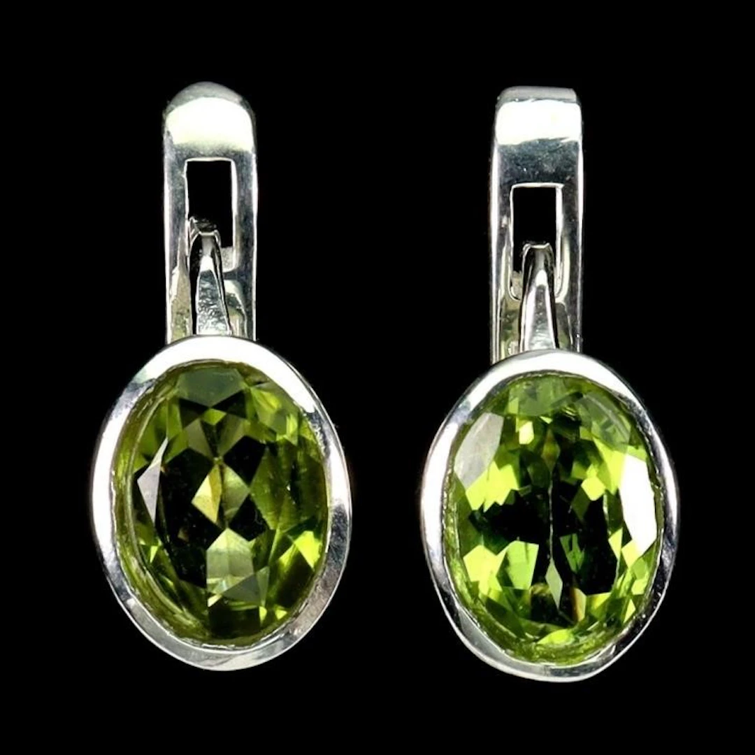 Natural Peridot Earrings