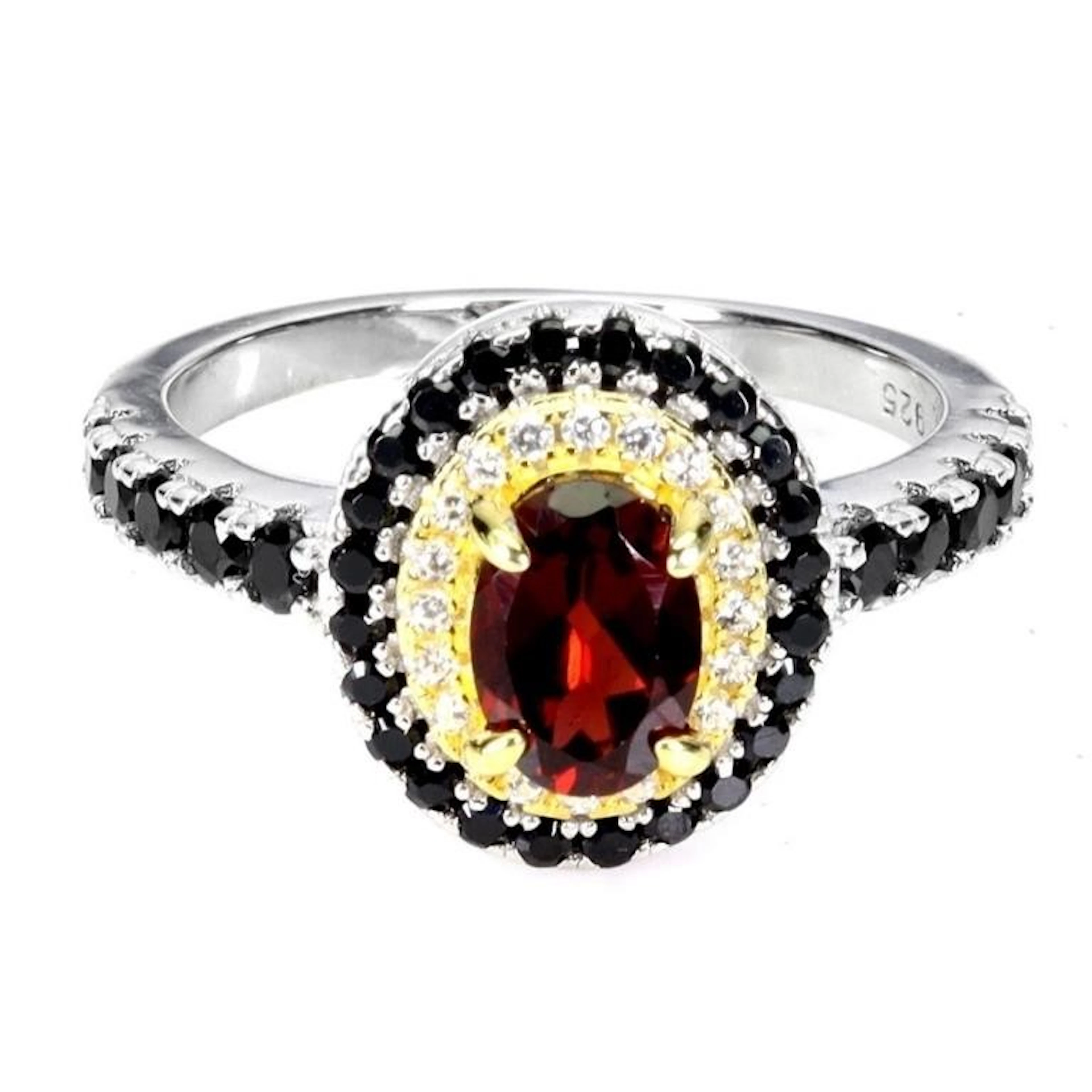Natural Mozambique Garnet & Spinel Ring