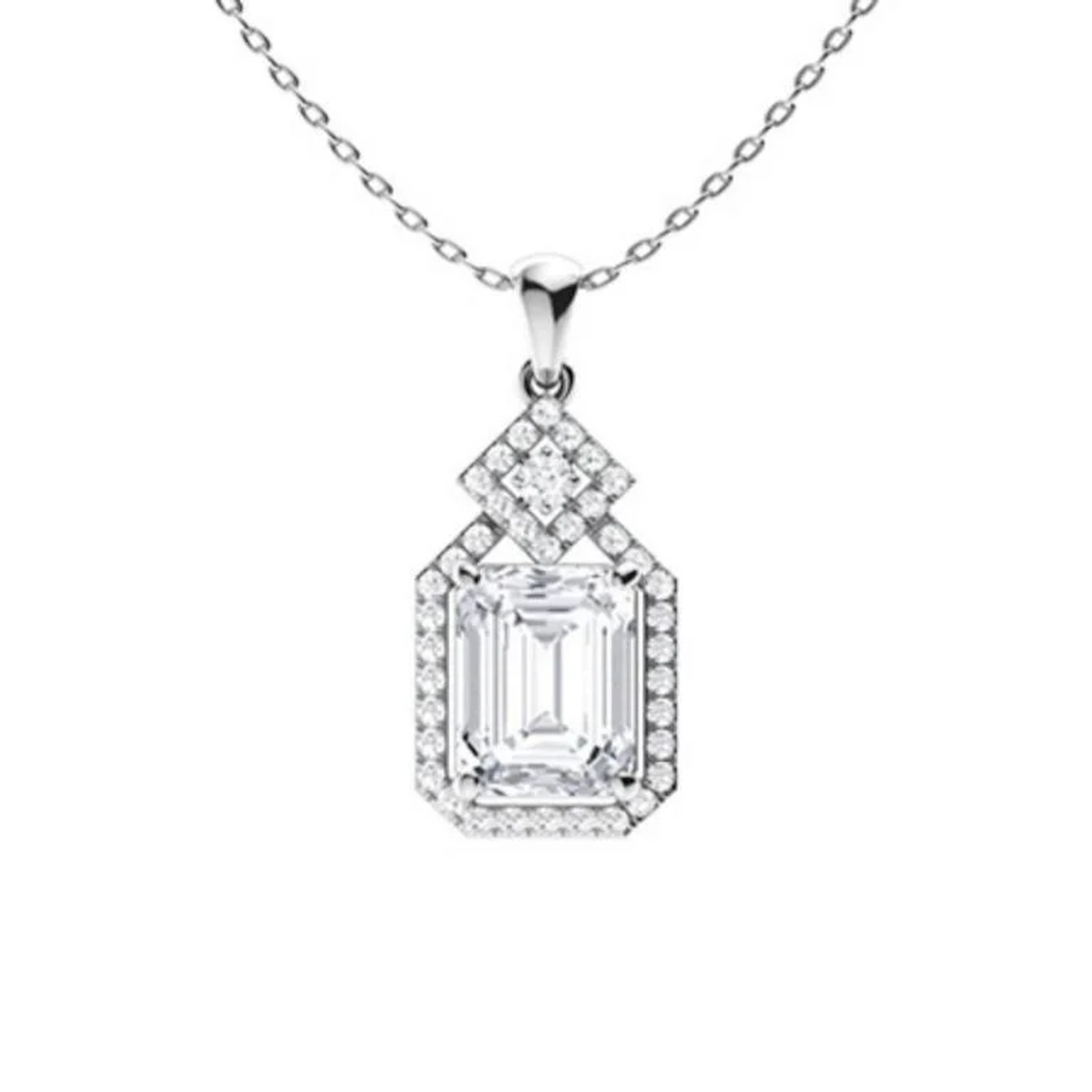 Gold & White Diamonds 2 Cts Necklace - E/VVS