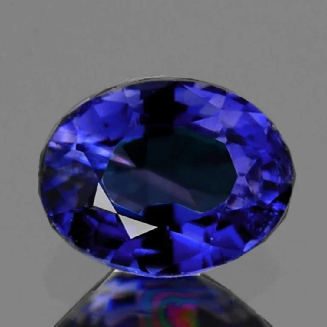 Natural Rare Blue Benitoite 5x4 MM {Flawless-VVS}