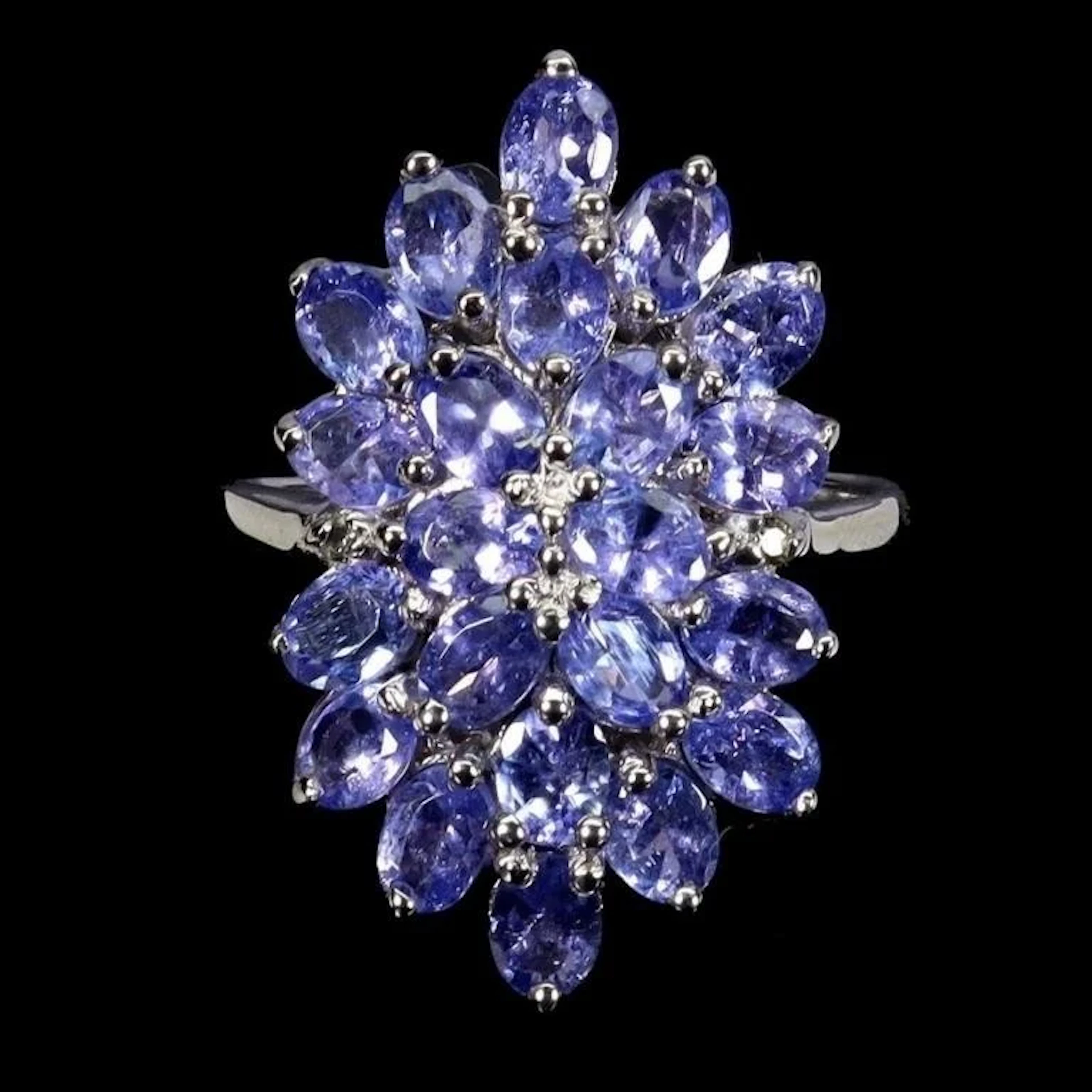 Natural Purple Tanzanite Ring