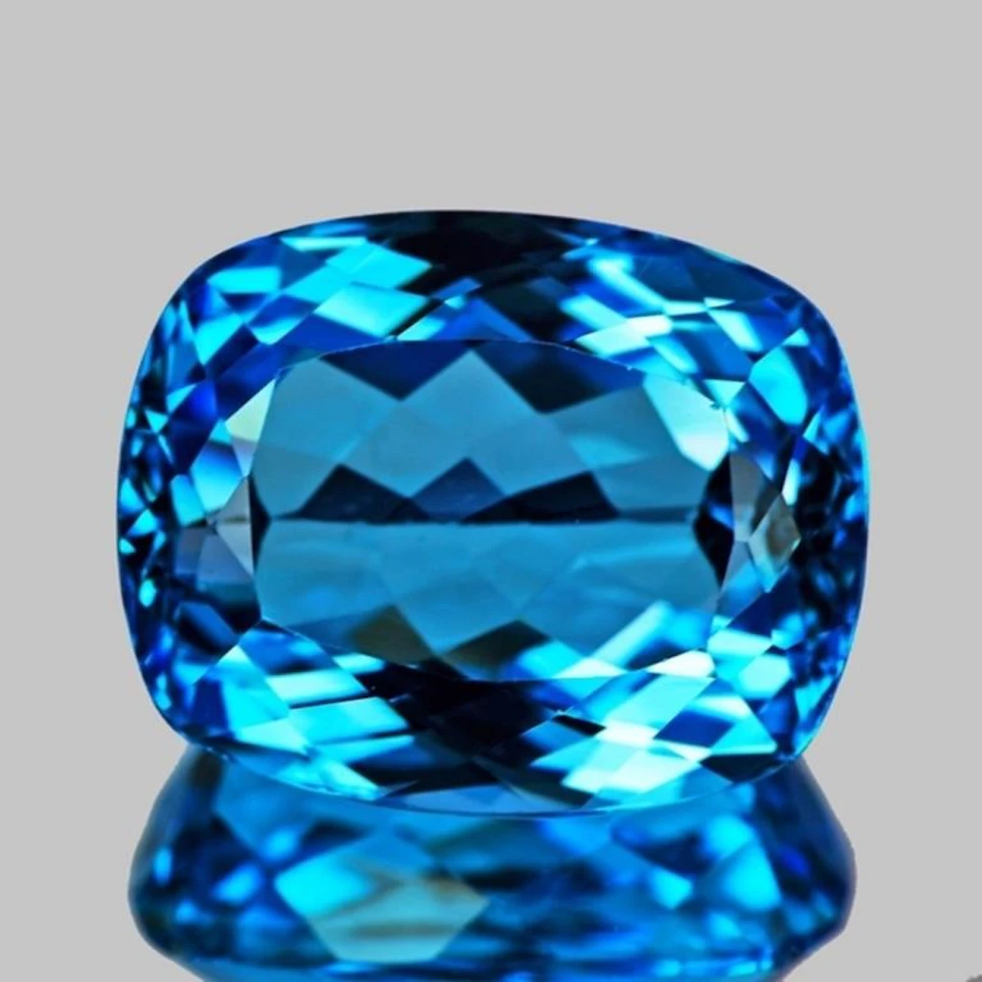 Natural Swiss Blue Topaz 55.28 Cts {Flawless-VVS}