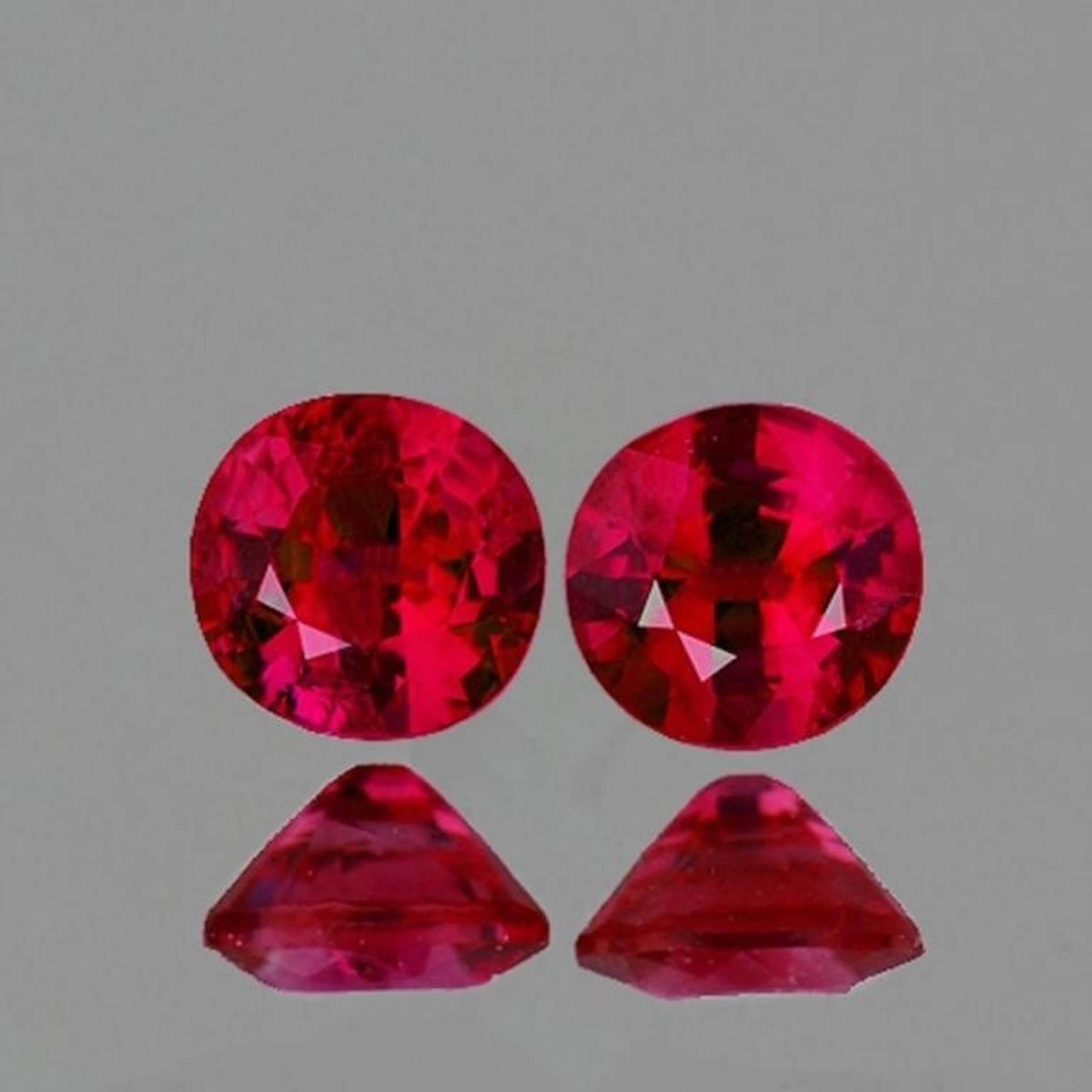 Natural Red Mozambique Ruby Pair [VS]