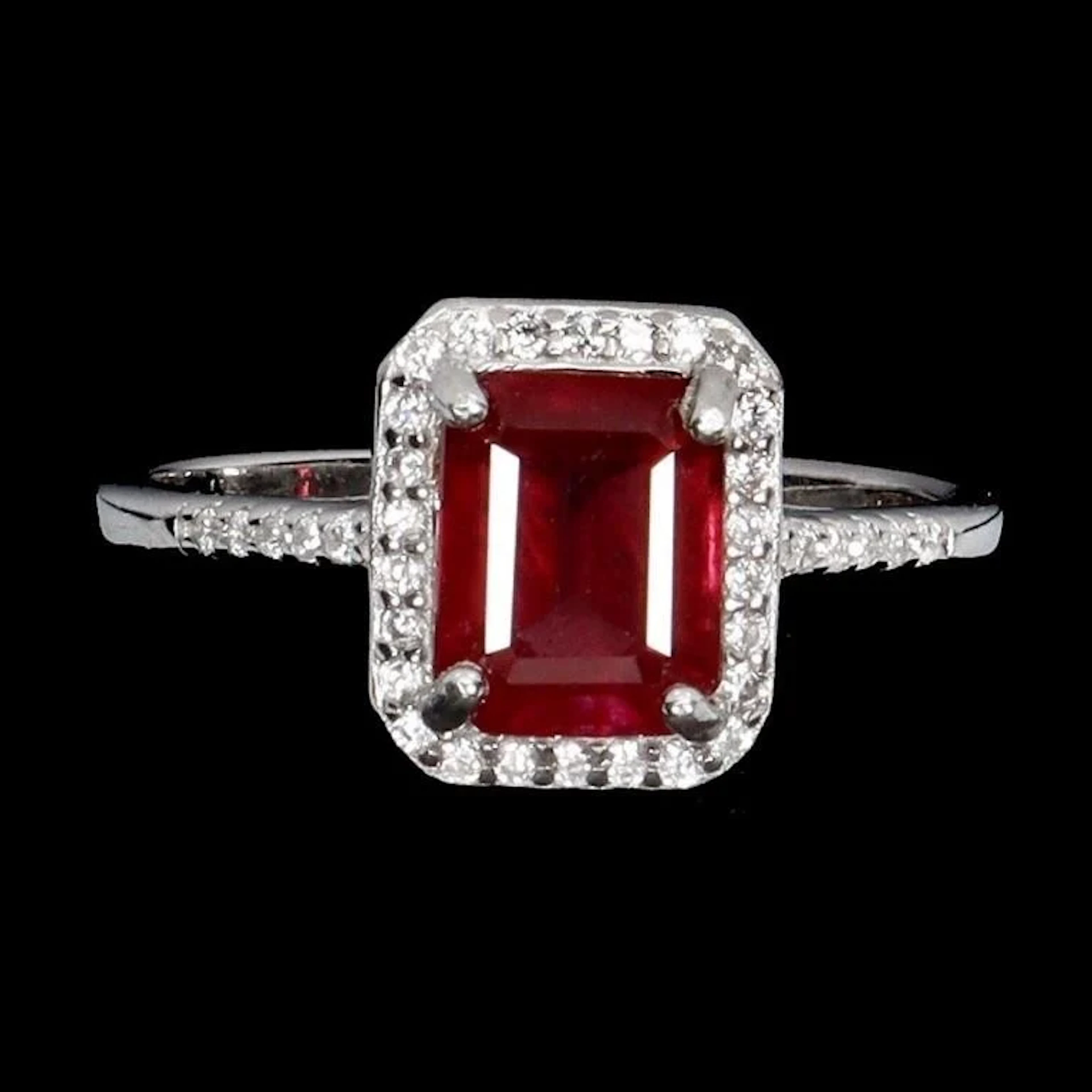 Natural Pigeon Blood Red Ruby Ring