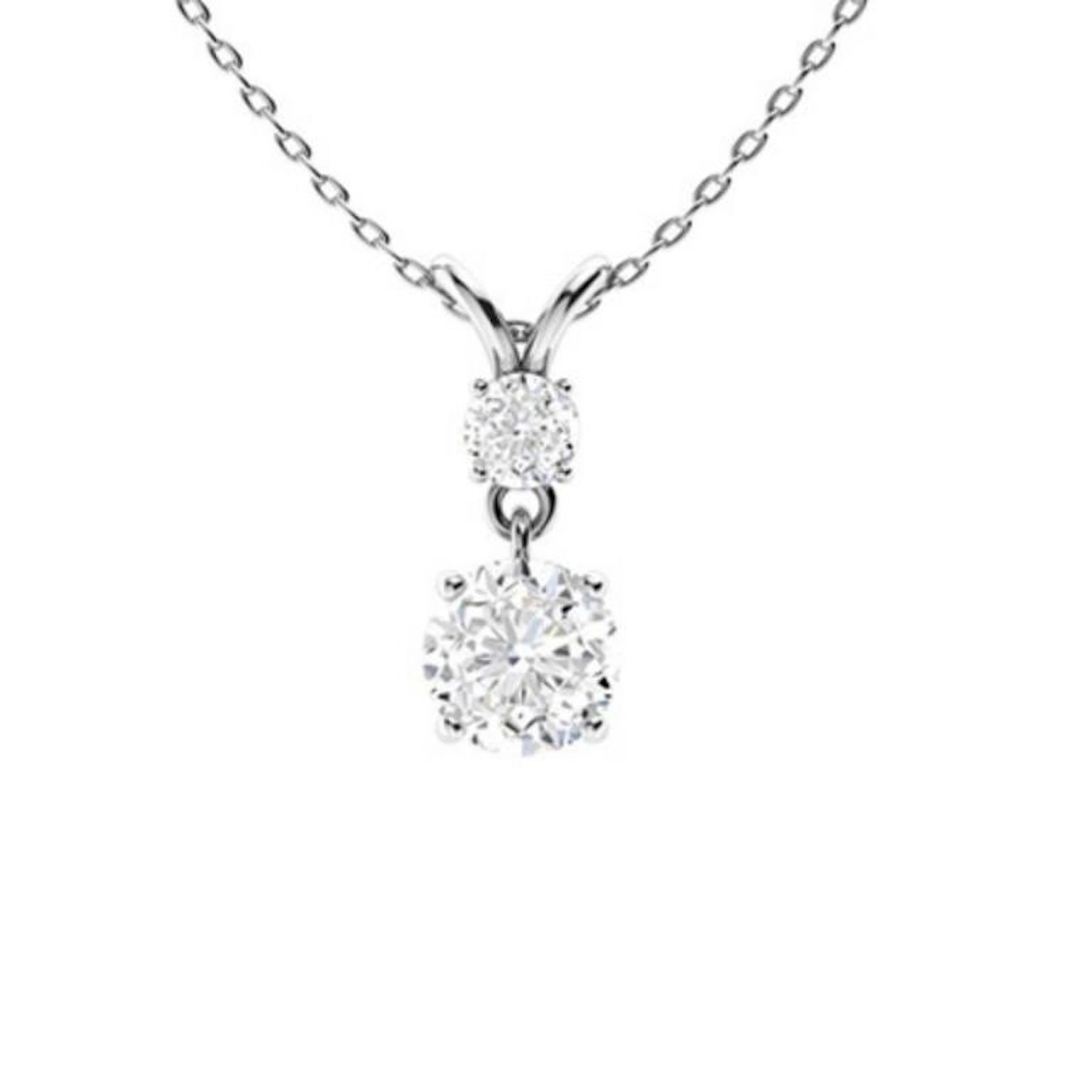 Gold & White Diamonds 2.50 Cts Necklace - E/VVS