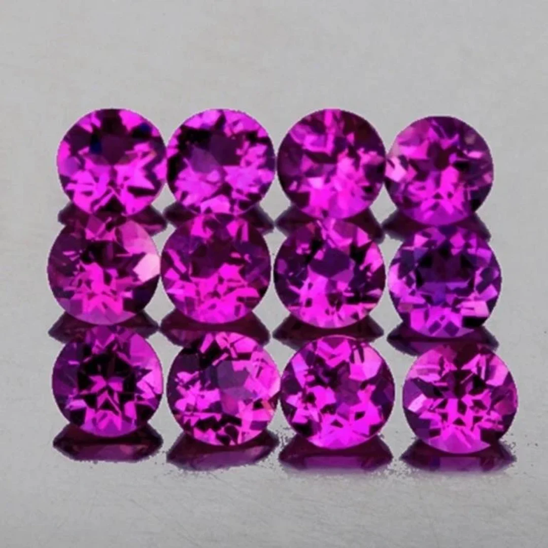 Natural Brilliant Magenta Purple Rhodolite Garnet