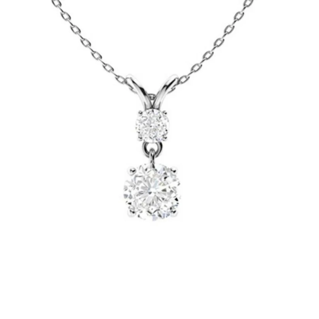 Gold & White Diamonds 2.50 Cts Necklace - E/VVS