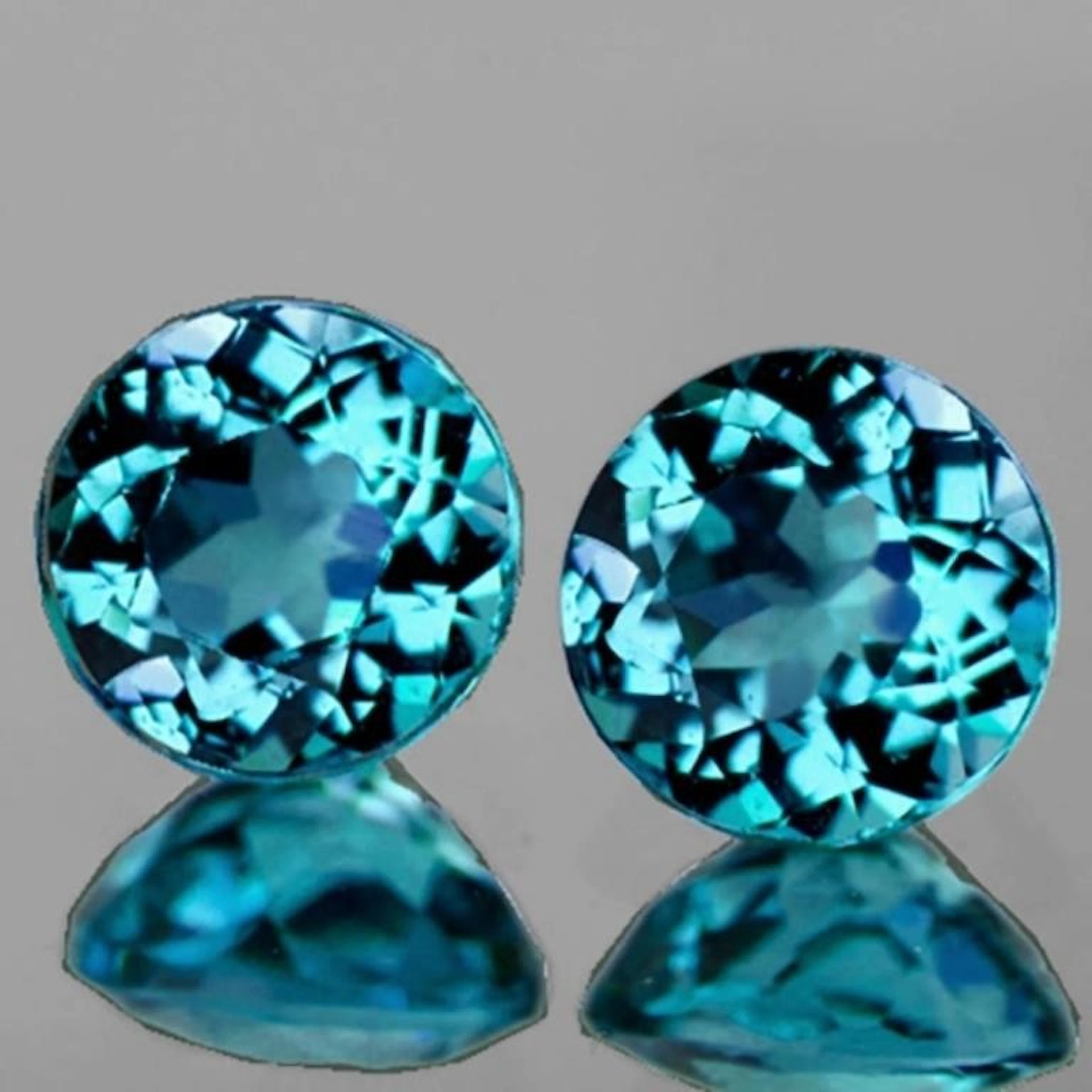 Natural Paraiba Blue Apatite Pair {VVS}