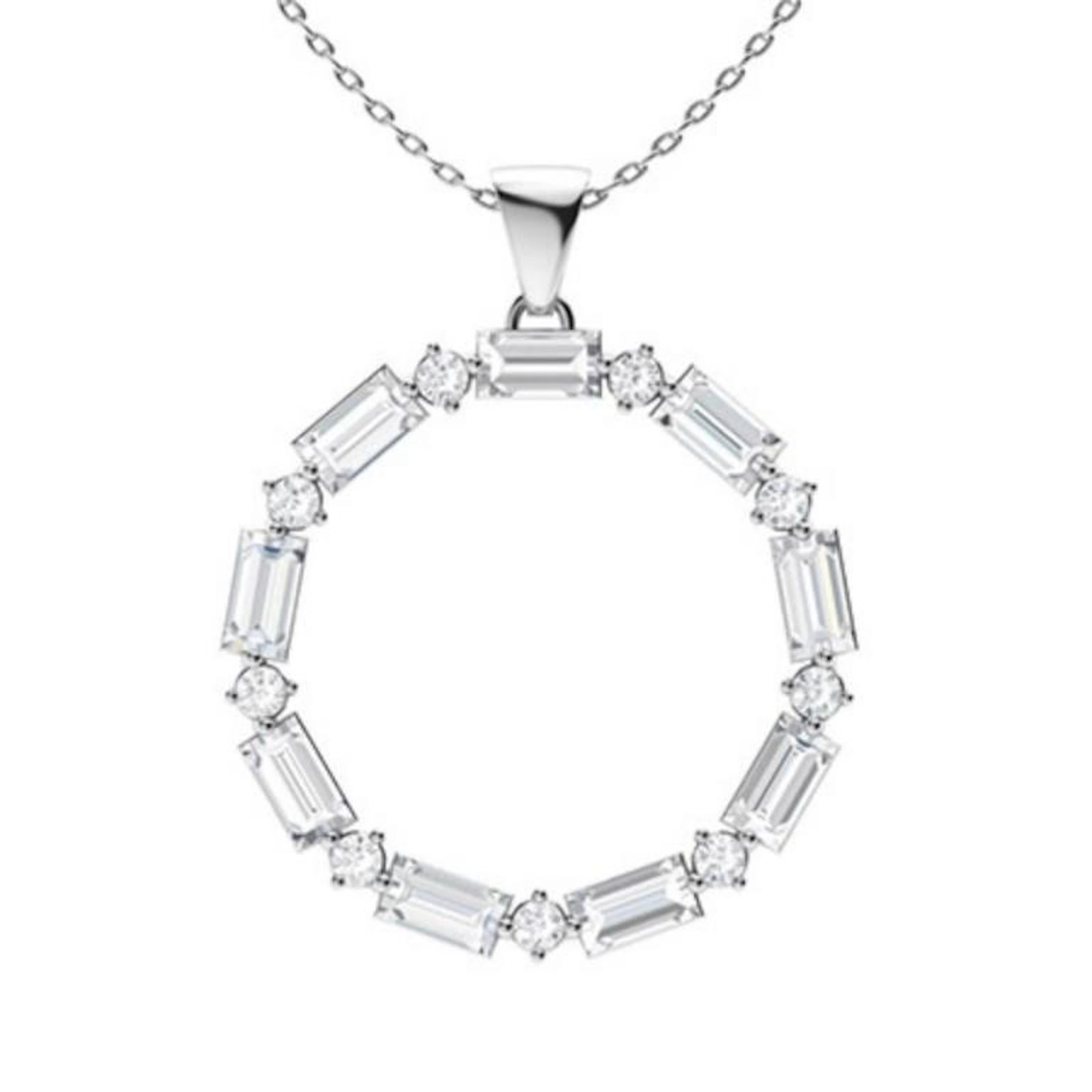 Gold & White Diamonds 3 Cts Necklace - E/VVS