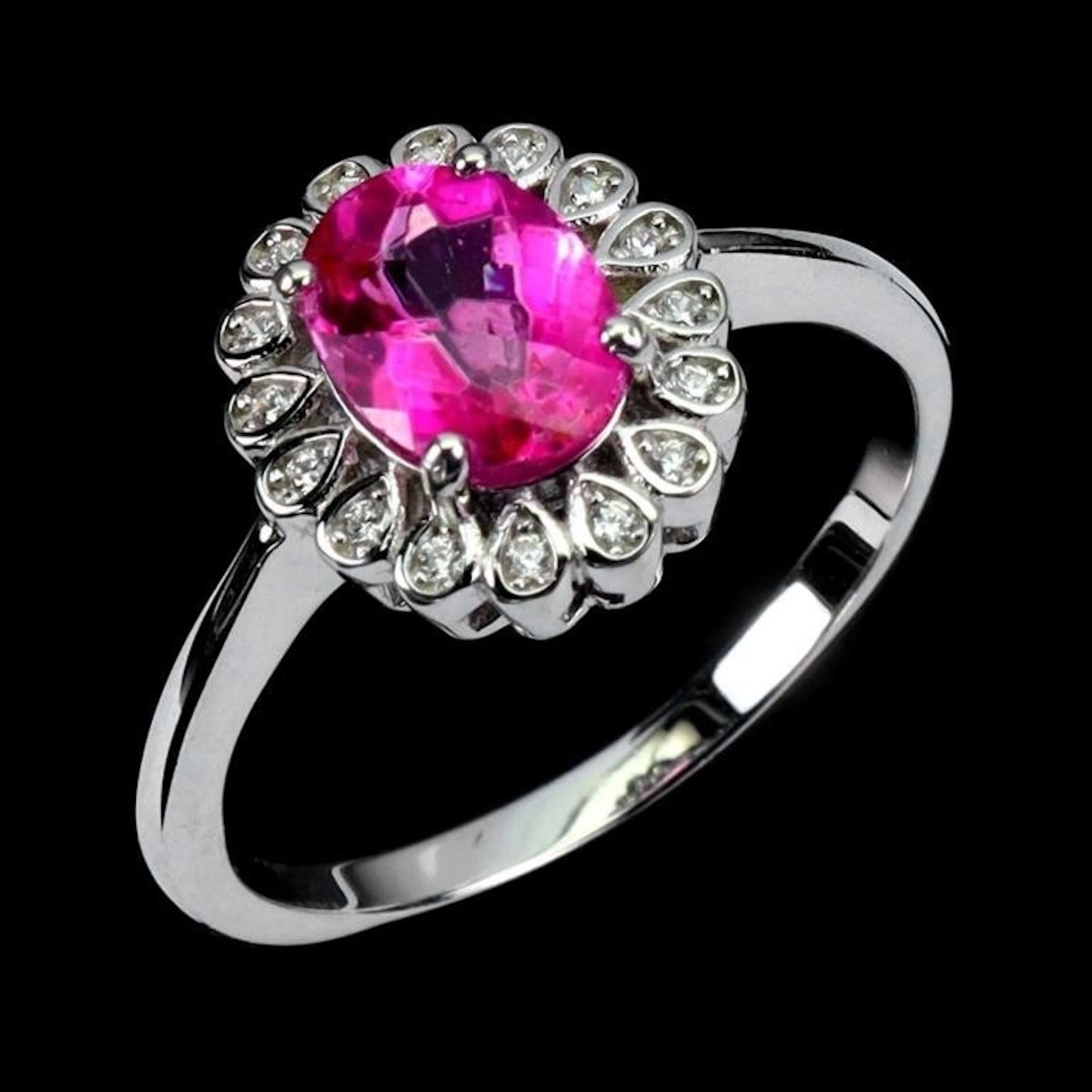 Natural Brazil Pink Topaz Ring