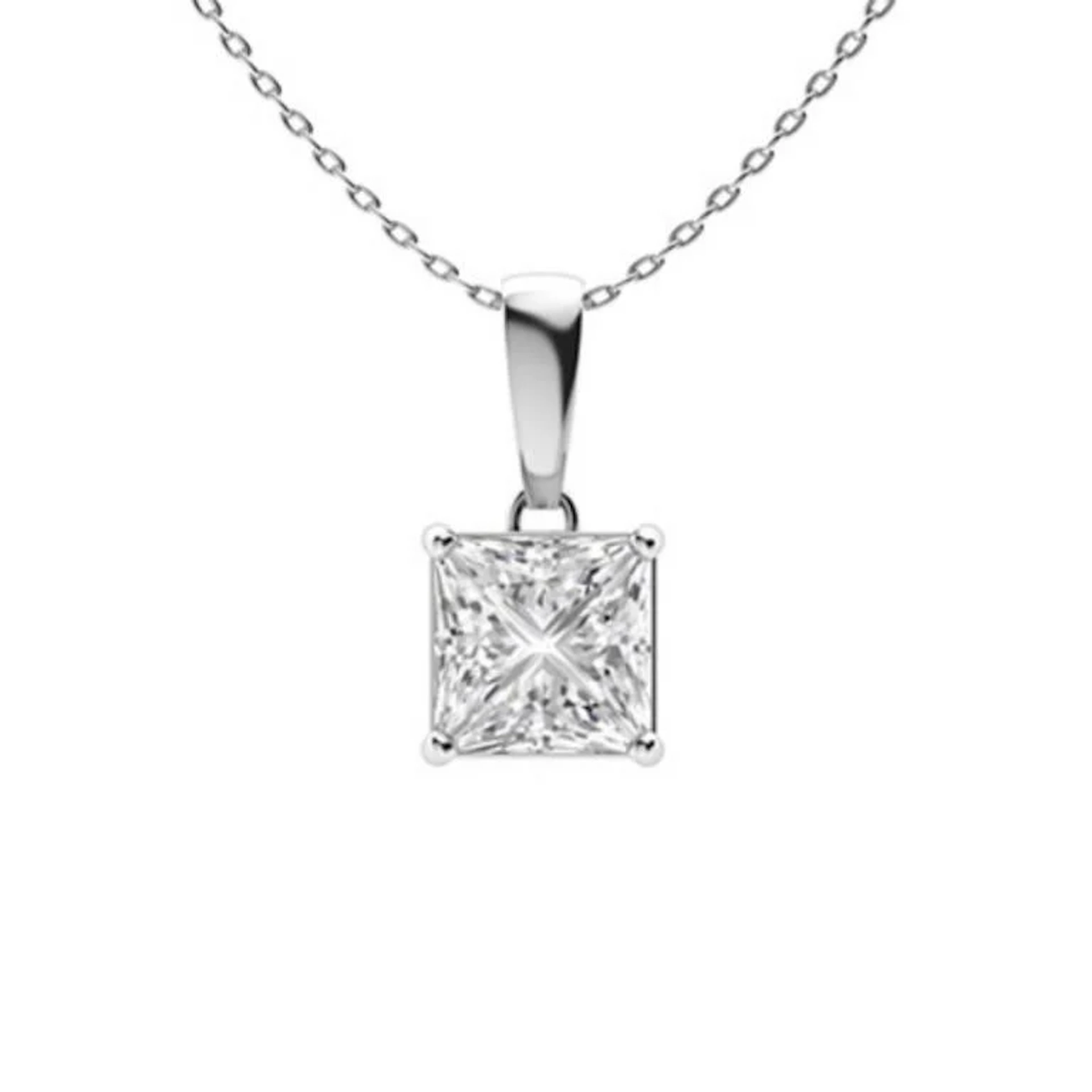 Gold & White Diamonds 2 Cts Necklace - E/VVS