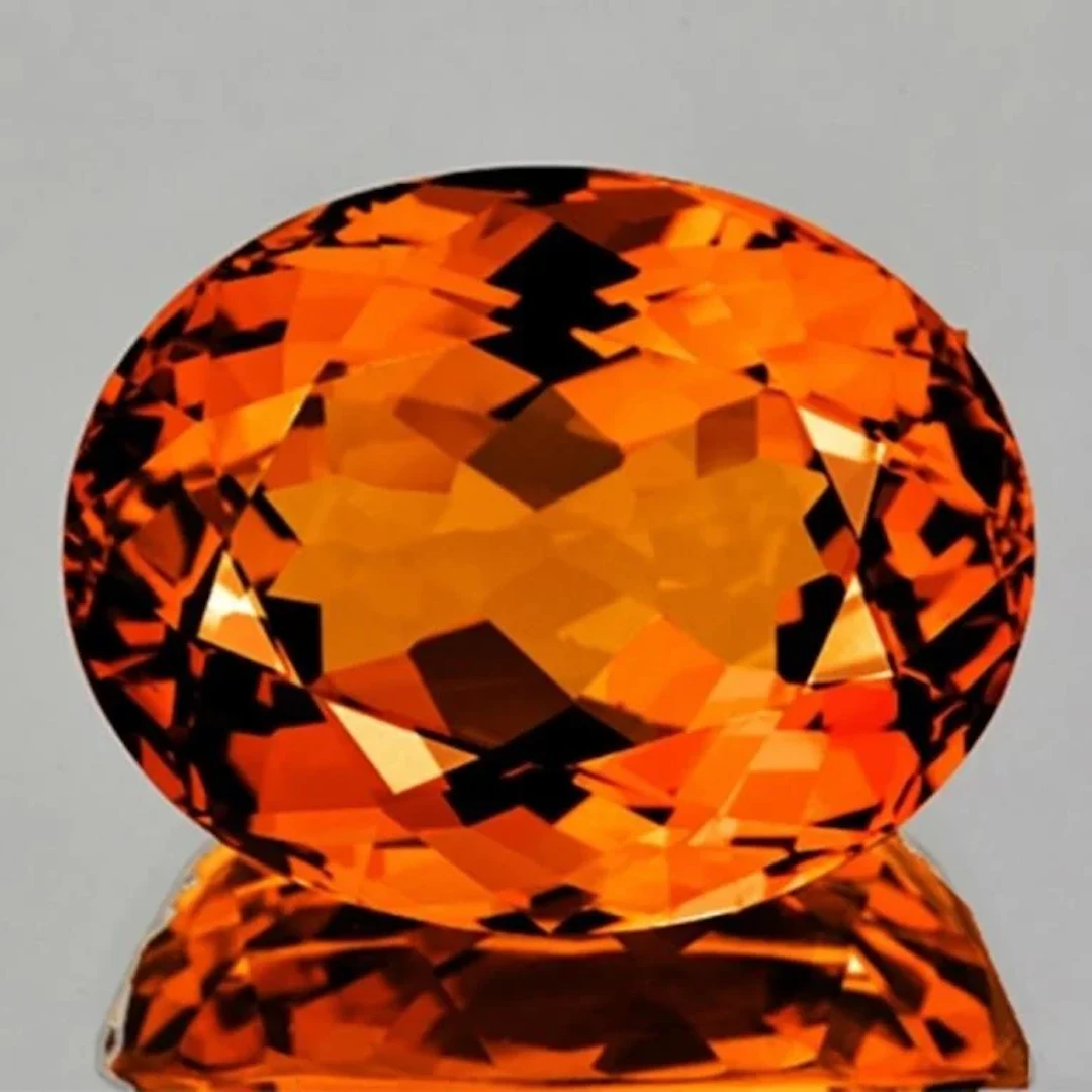 Natural Brazil Madeira Orange Citrine {Flawless-VV