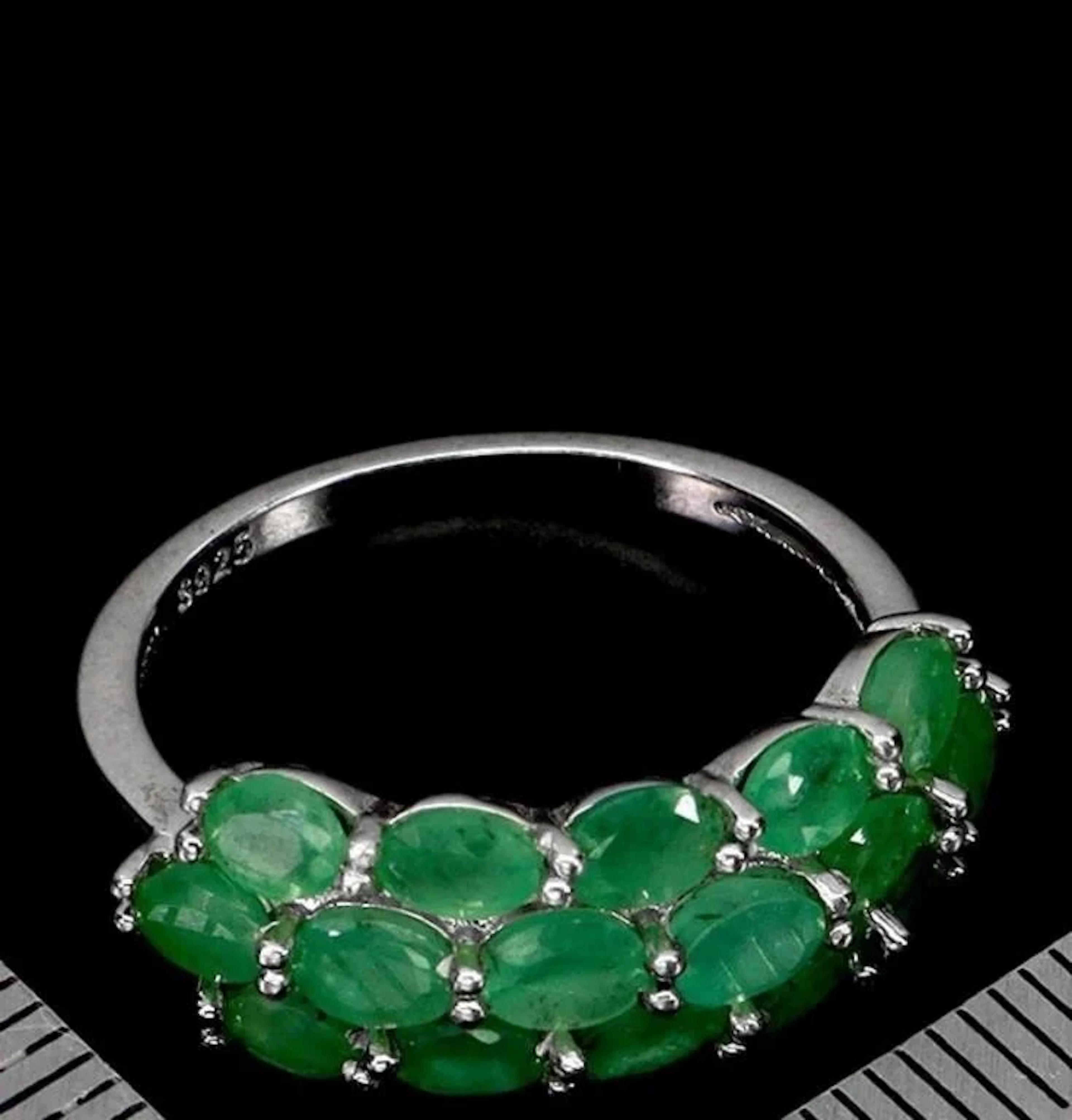 Natural Brazil Emerald Ring