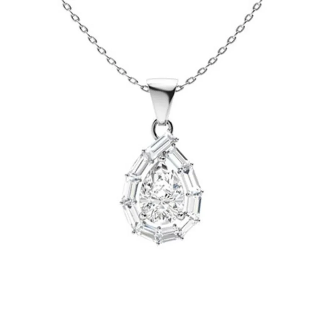 Gold & White Diamonds 3.50 Cts Necklace - E/VVS