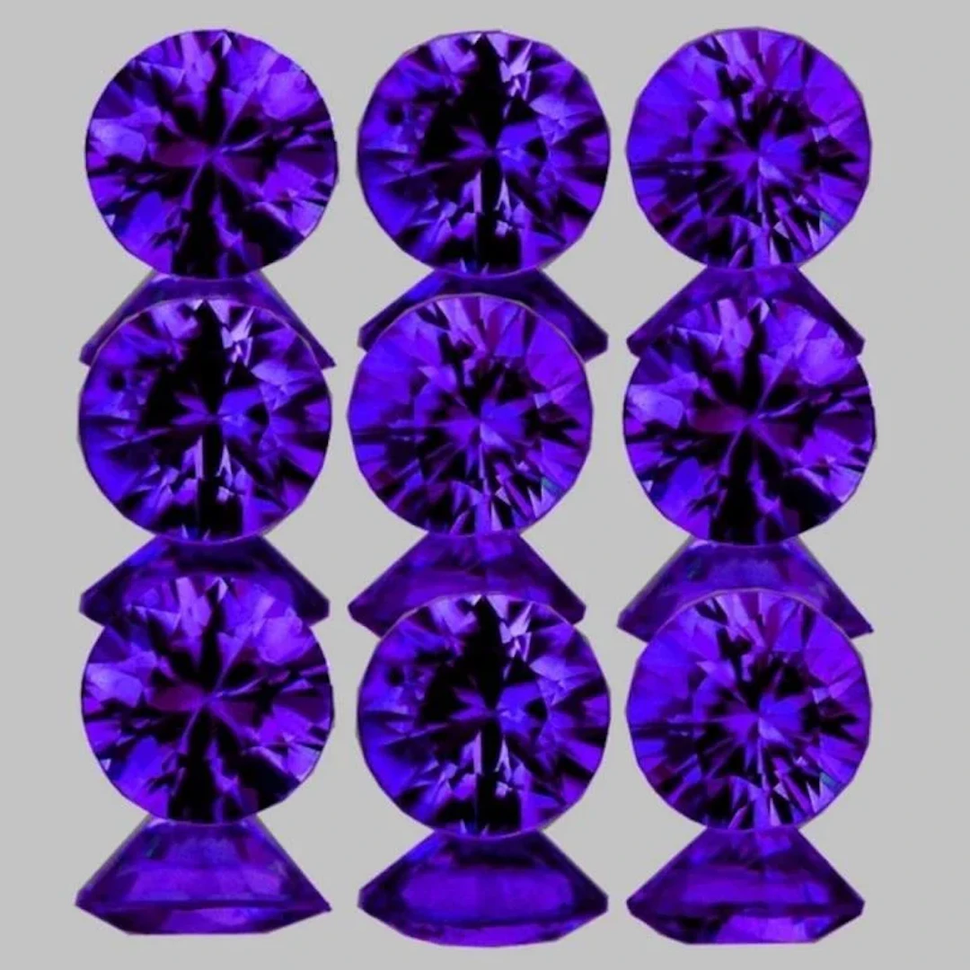 Natural Intense Purple Sapphire 9 Pcs [IF-VVS]
