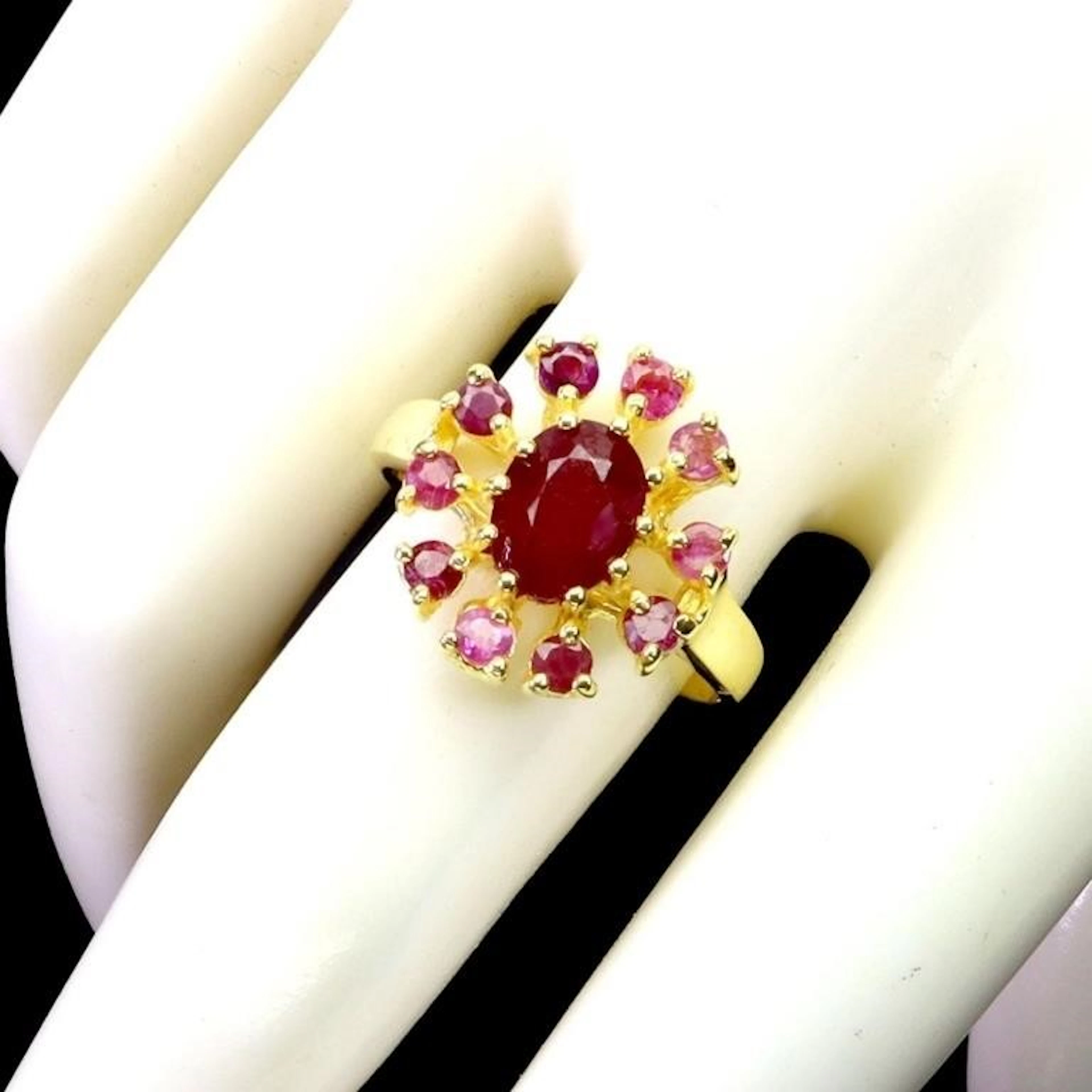 Natural Pigeon Blood Red Ruby Ring
