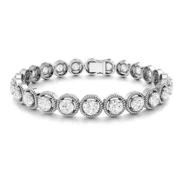 Gold & White Diamonds 21.22 Cts Bracelet
