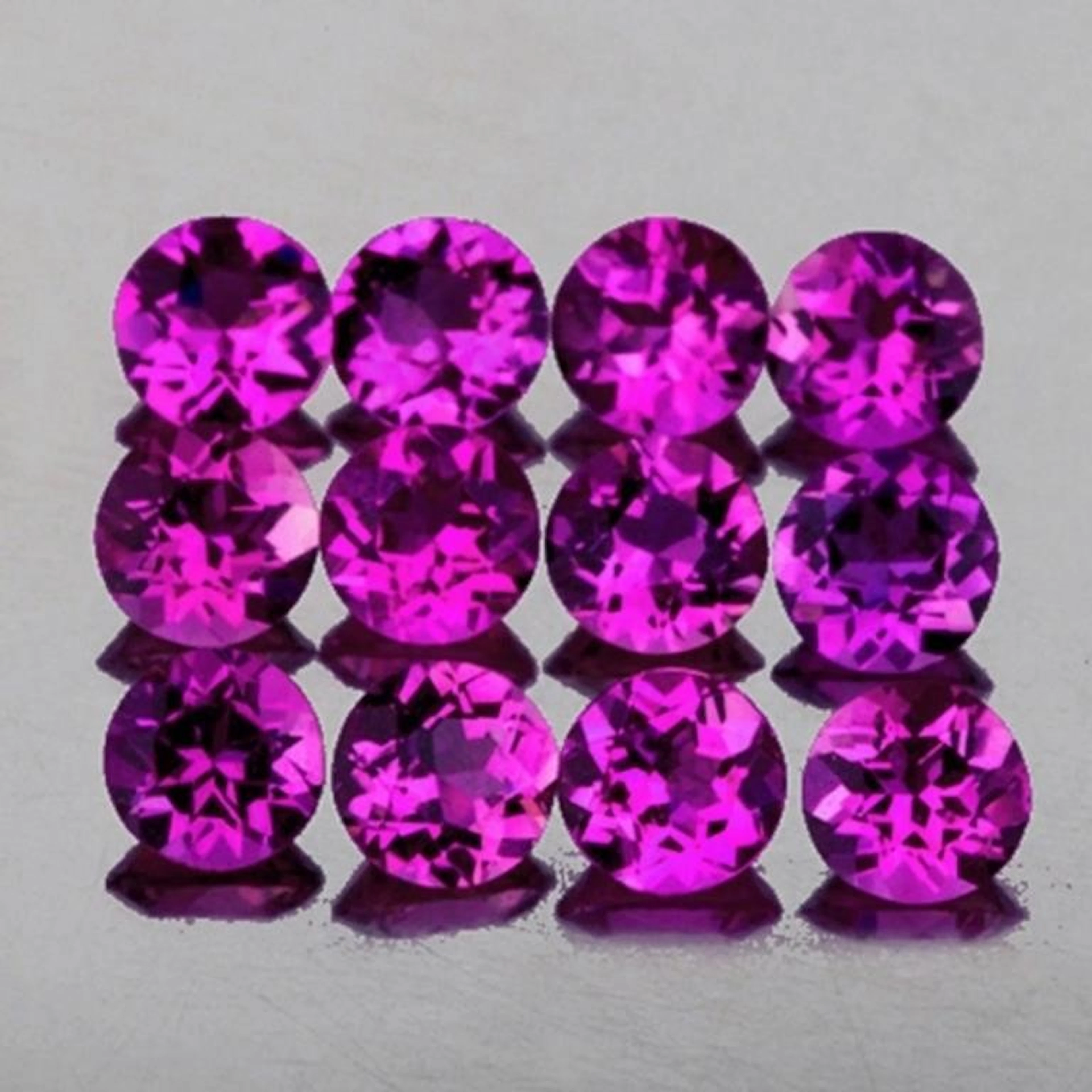 Natural Brilliant Magenta Purple Rhodolite Garnet