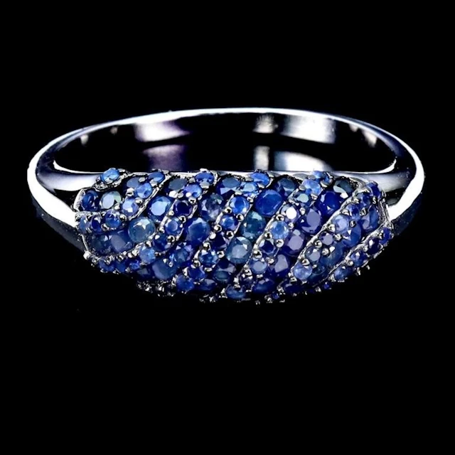 Natural Burma Blue Sapphire Ring