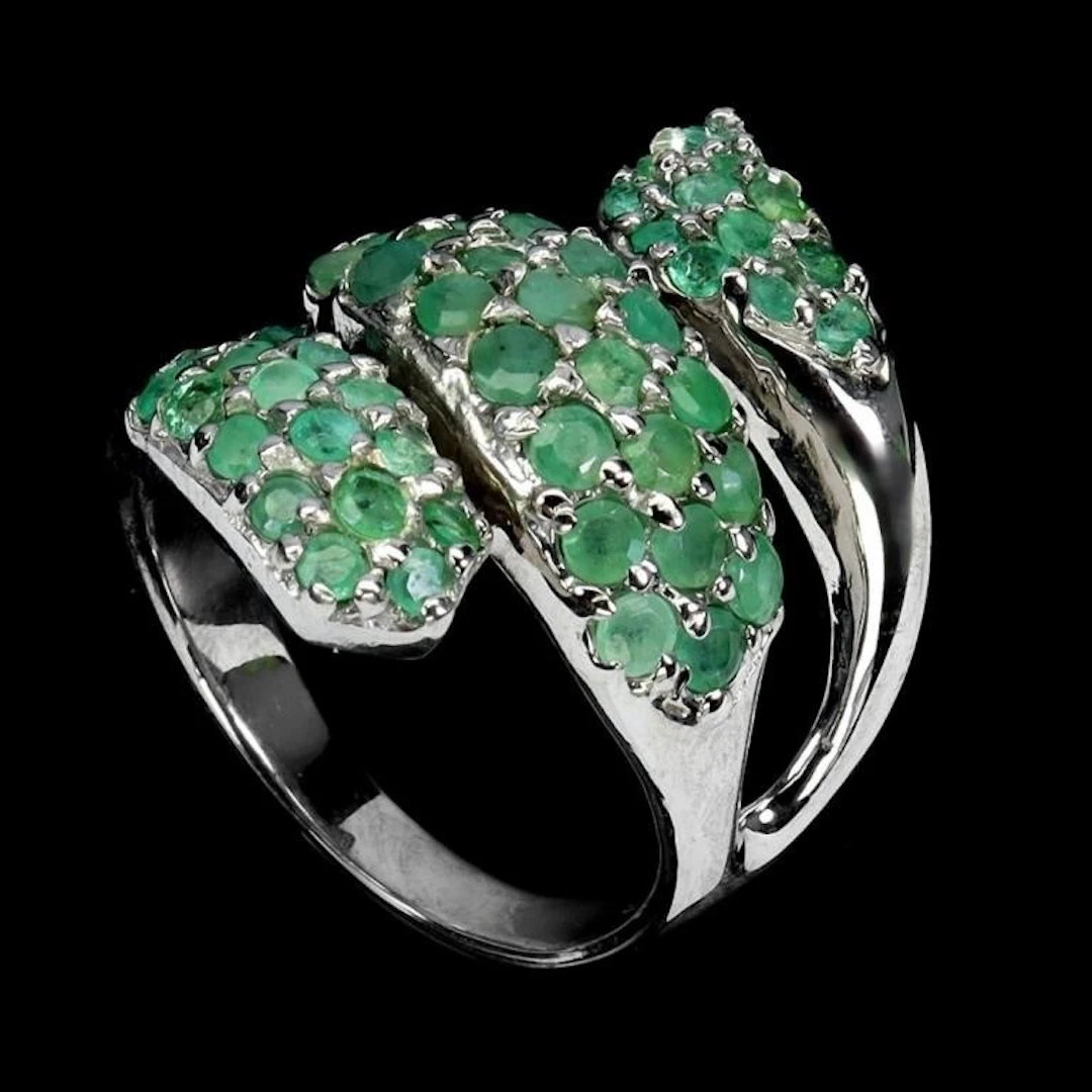 Natural Columbian Emerald Ring