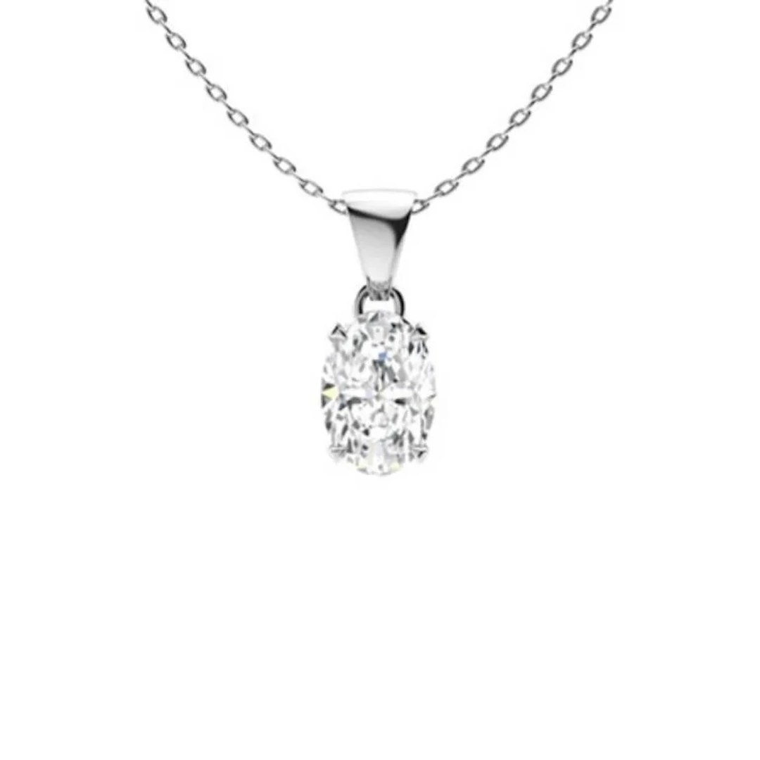 Gold & White Diamonds 2 Cts Necklace - E/VVS