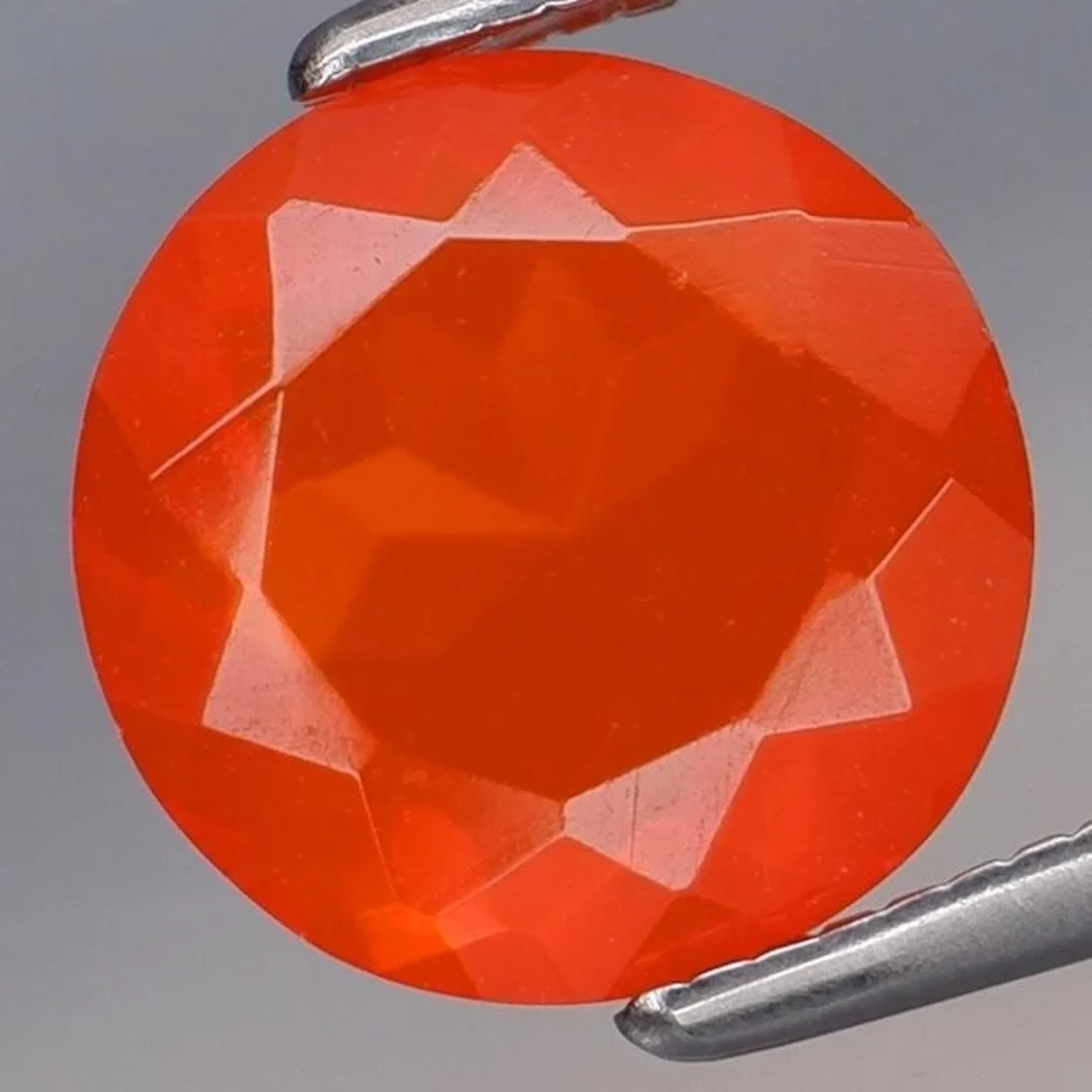 Natural Orange Mexican Opal 8.5 MM