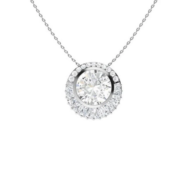 Gold & White Diamonds 3 Cts Necklace - E/VVS