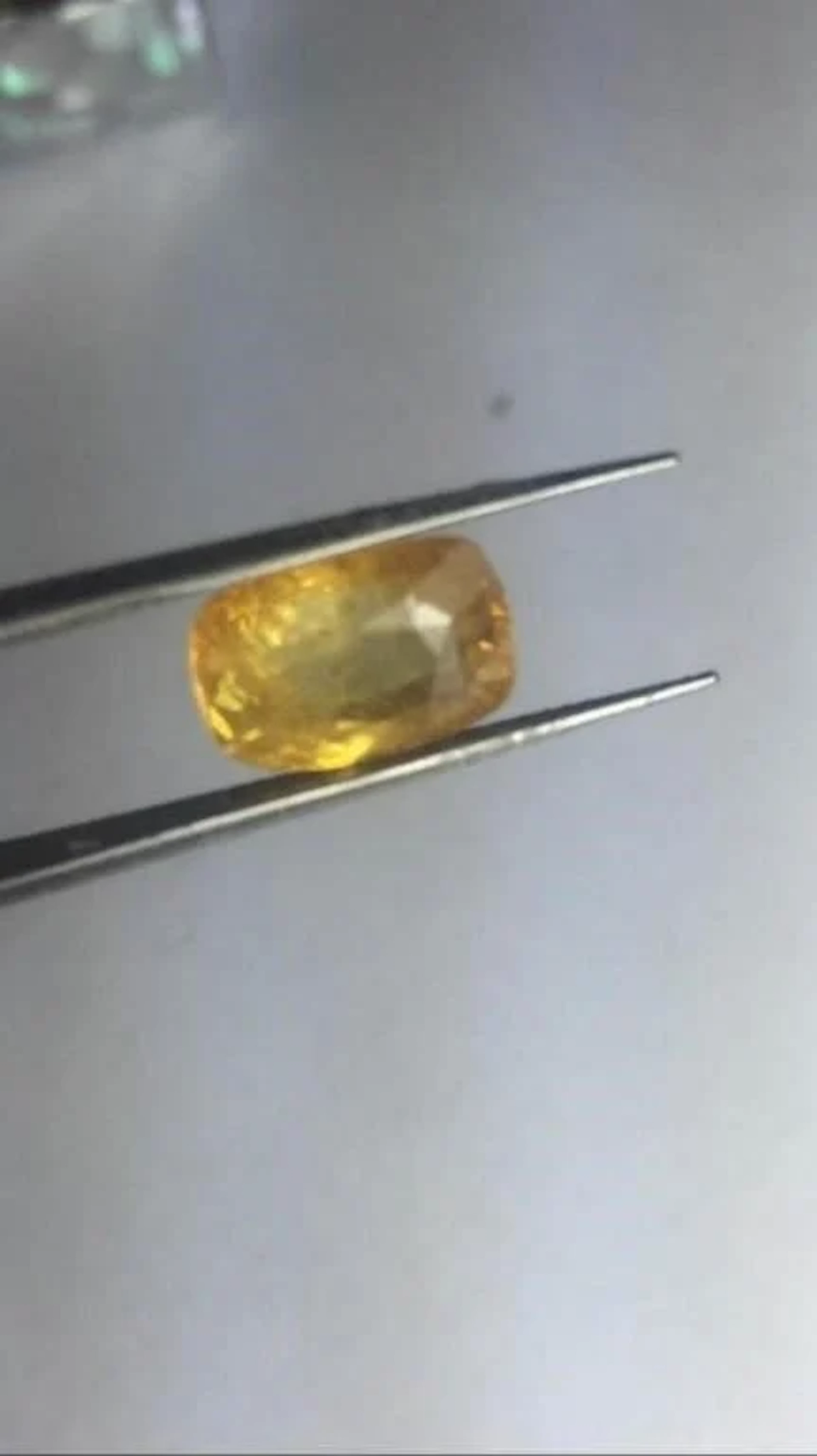 Natural Yellow Cushion Sapphire 5.80 Carats