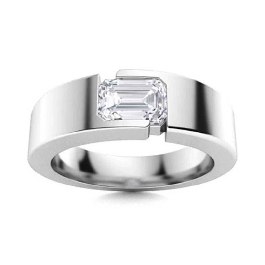 Gold & White Diamond 2 Cts Ring - E/VVS