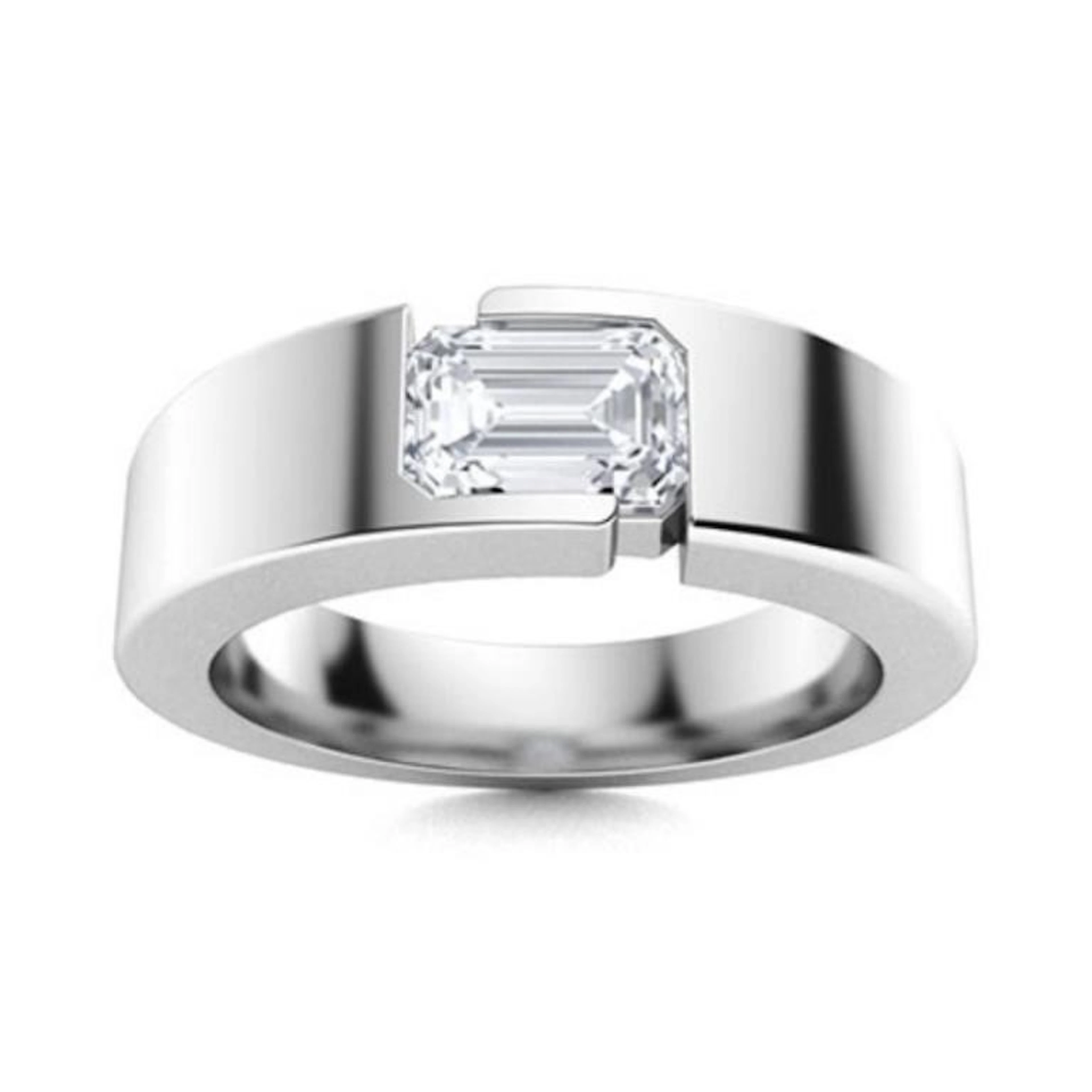 Gold & White Diamond 2 Cts Ring - E/VVS