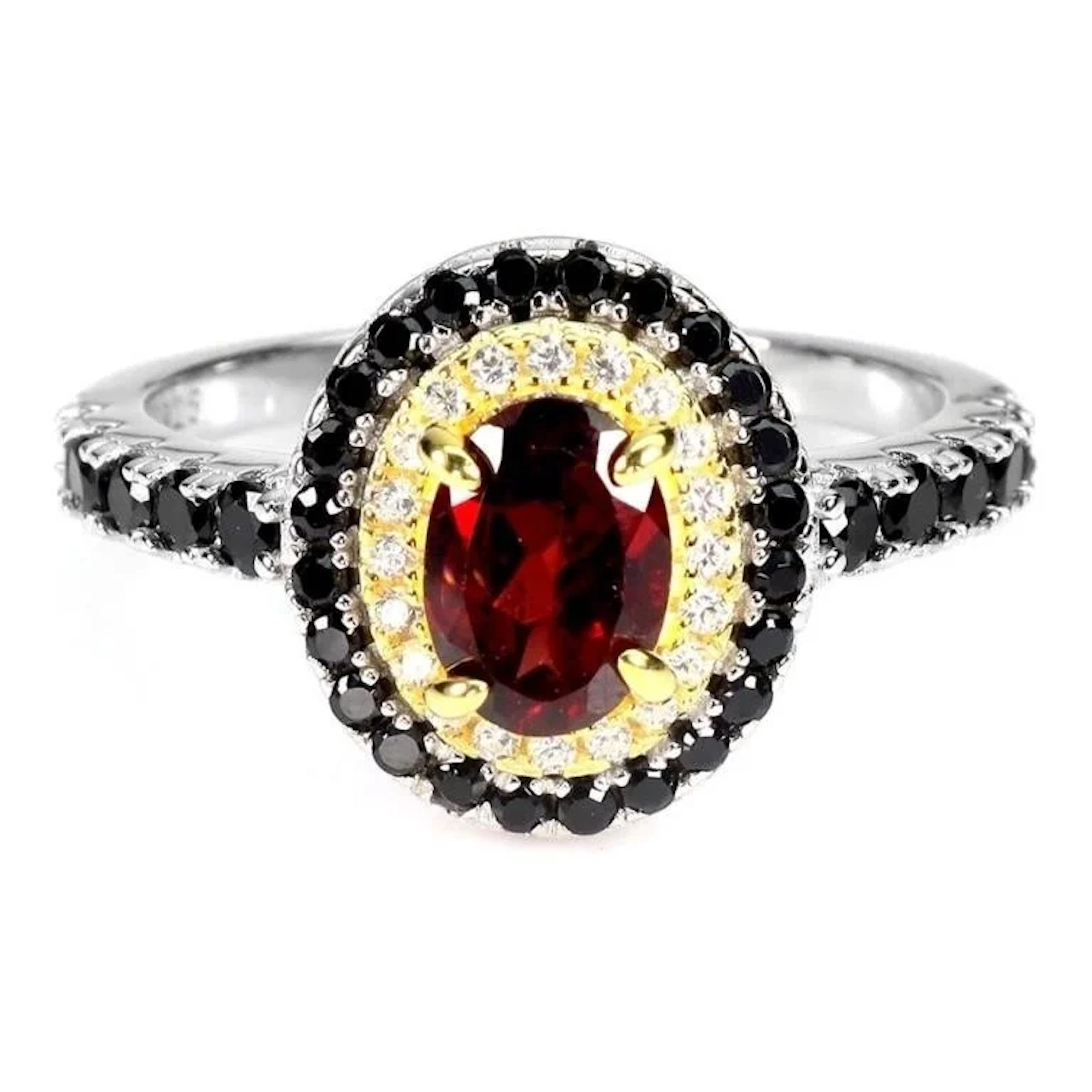 Natural Mozambique Garnet & Spinel Ring