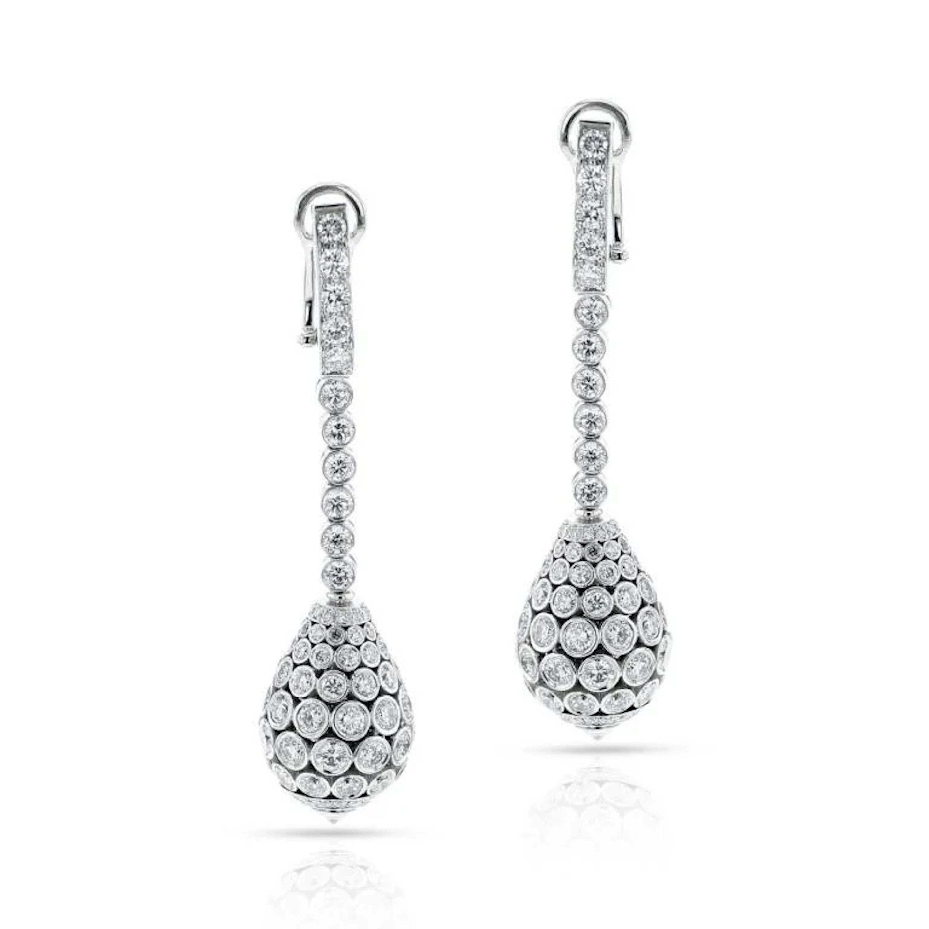 18k Gold & Diamonds Drop Earrings