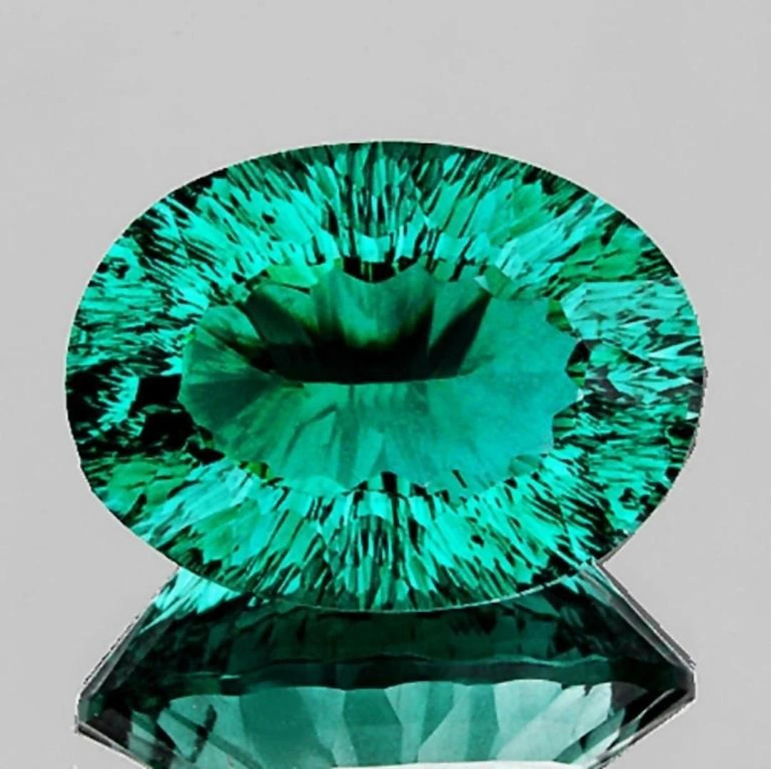 Natural Emerald Greenish/Blue Fluorite {Flawless-V