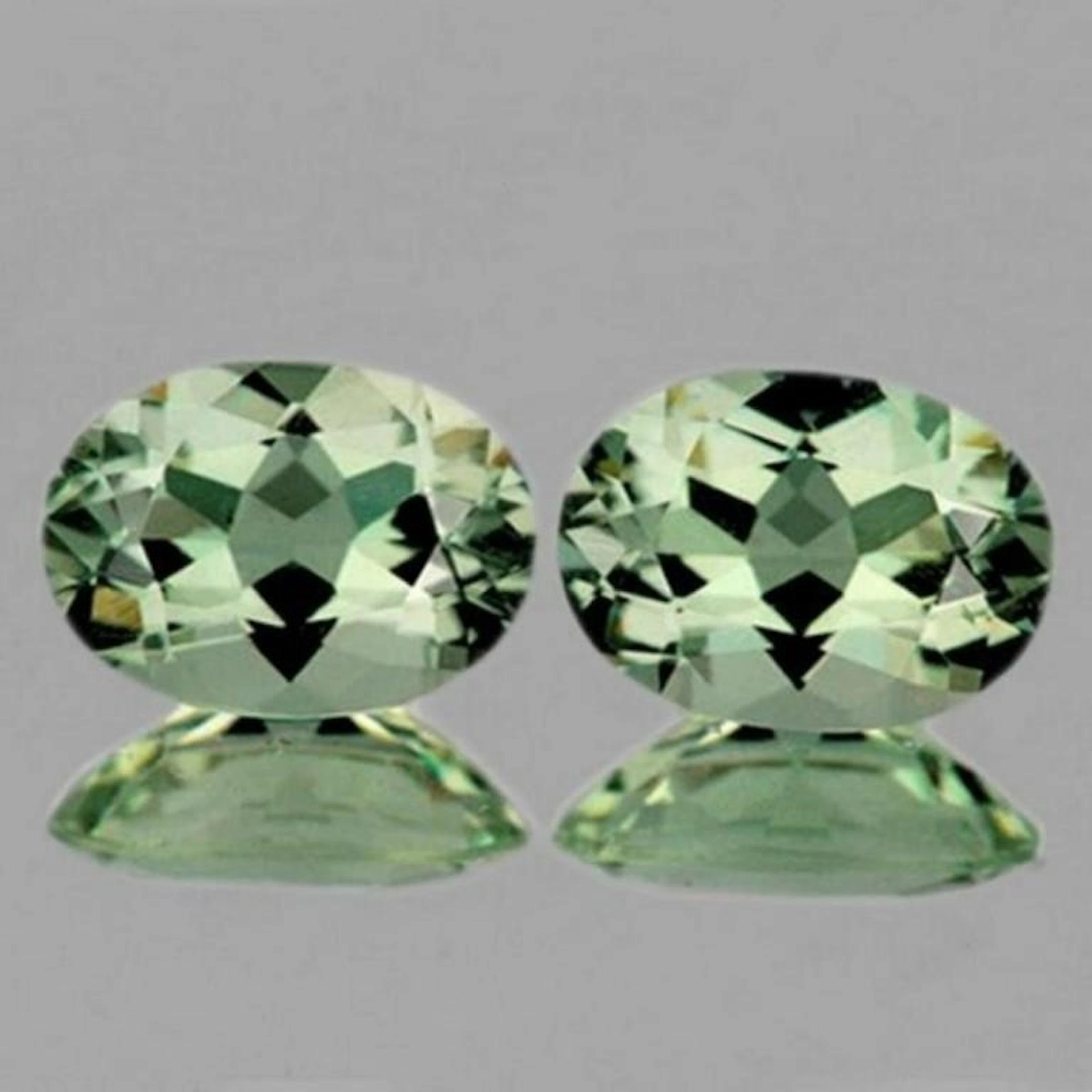 Natural Green Amethyst Pair 14x10 MM [Flawless-VV