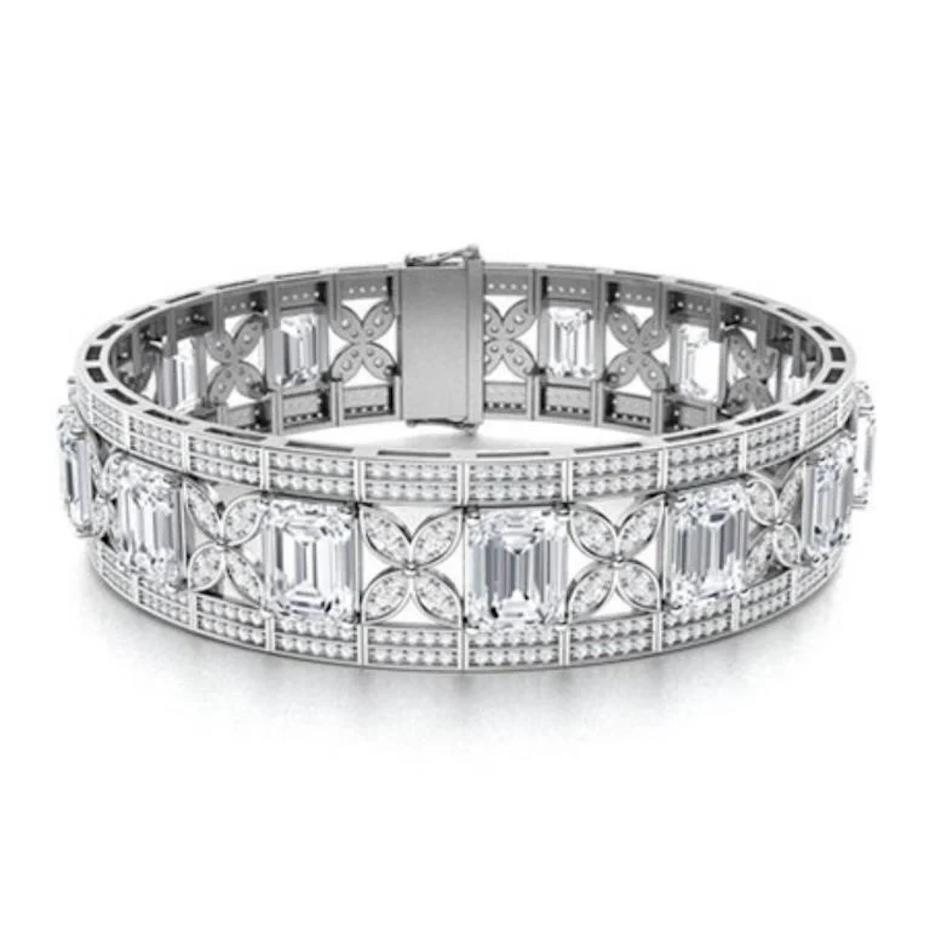 Gold & White Diamonds 51.22 Cts Bracelet