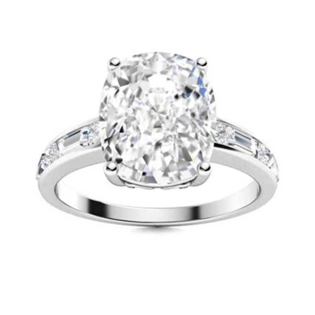 Gold & Brilliant White Diamond 1.25 Cts Ring - E/V