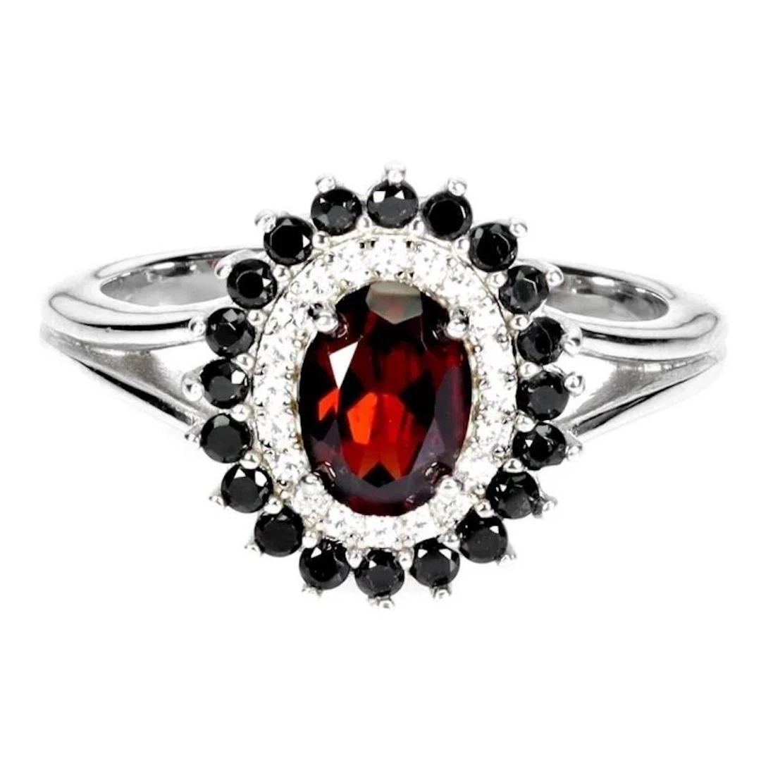 Natural Mozambique Garnet Ring