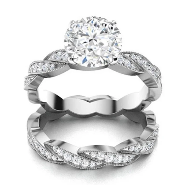 Gold & White Diamond 4.28 Cts Ring - E/VVS