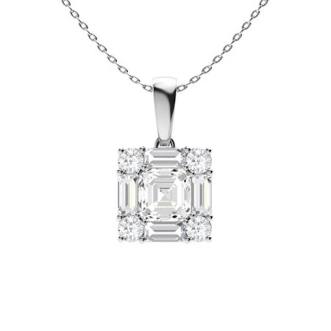 Gold & White Diamonds 3.50 Cts Necklace - E/VVS