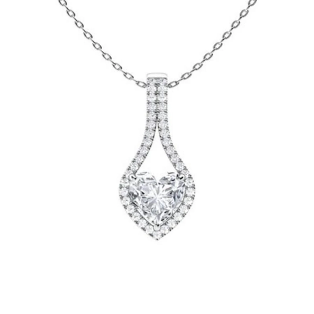 Gold & White Diamonds 3 Cts Necklace - E/VVS