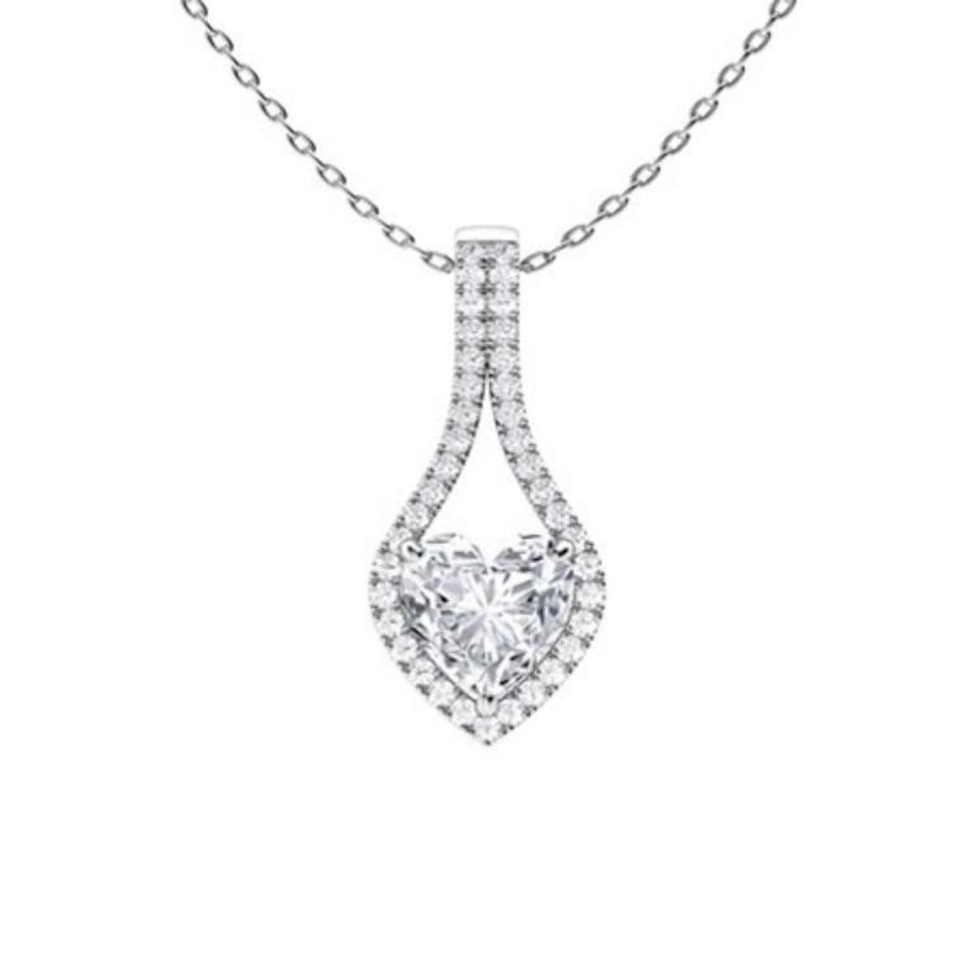 Gold & White Diamonds 3 Cts Necklace - E/VVS
