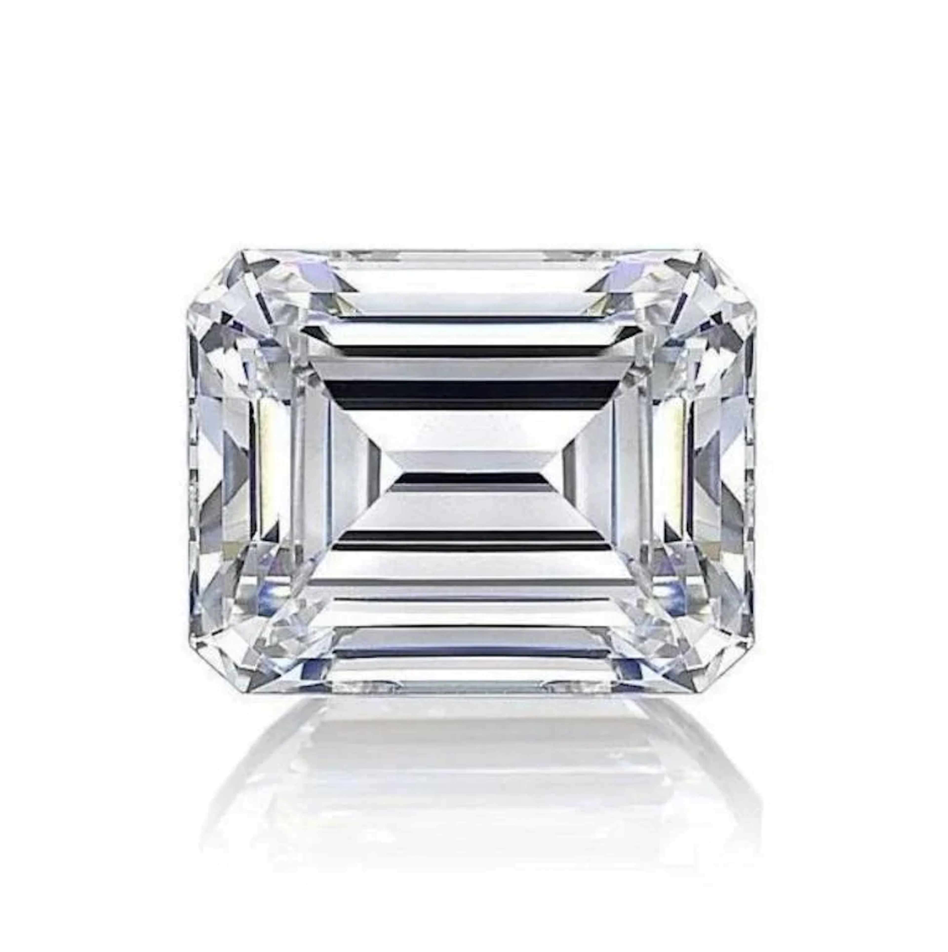 Brilliant White Emerald Cut Diamond 3 Cts - IGI Ce