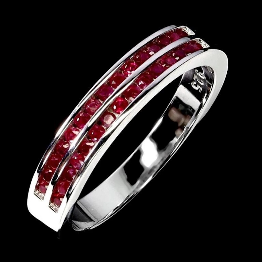 Natural Burma Red Ruby Ring