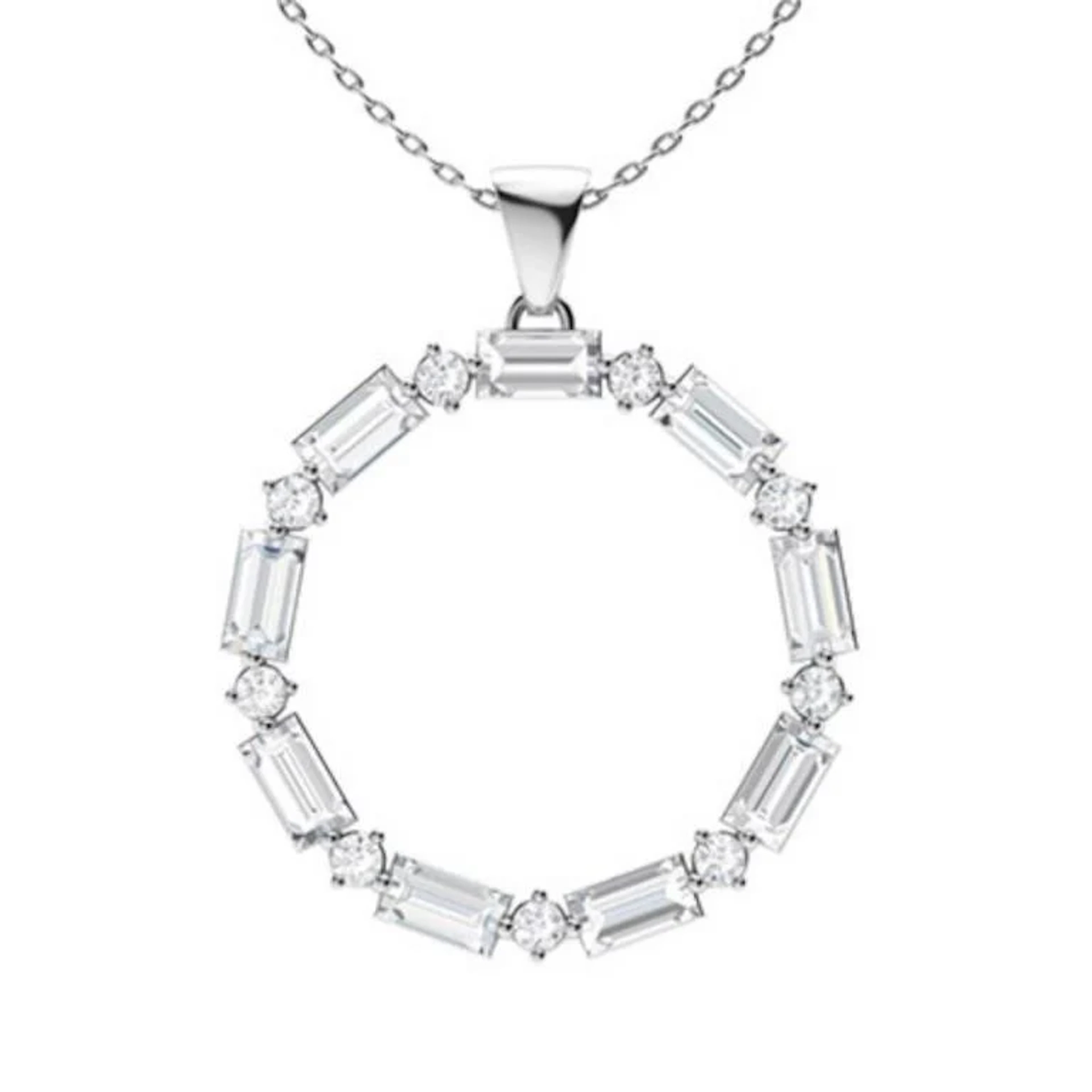 Gold & White Diamonds 3 Cts Necklace - E/VVS